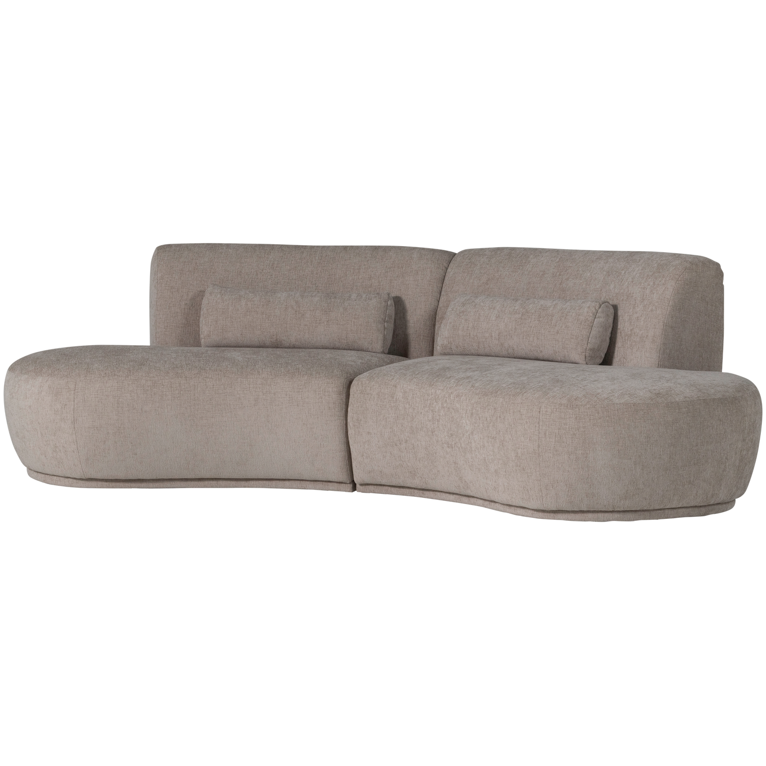 WOOOD canapea 4 locuri BATAVIER HALF | 100% Pes | Nisipiu | 74x254x122 cm