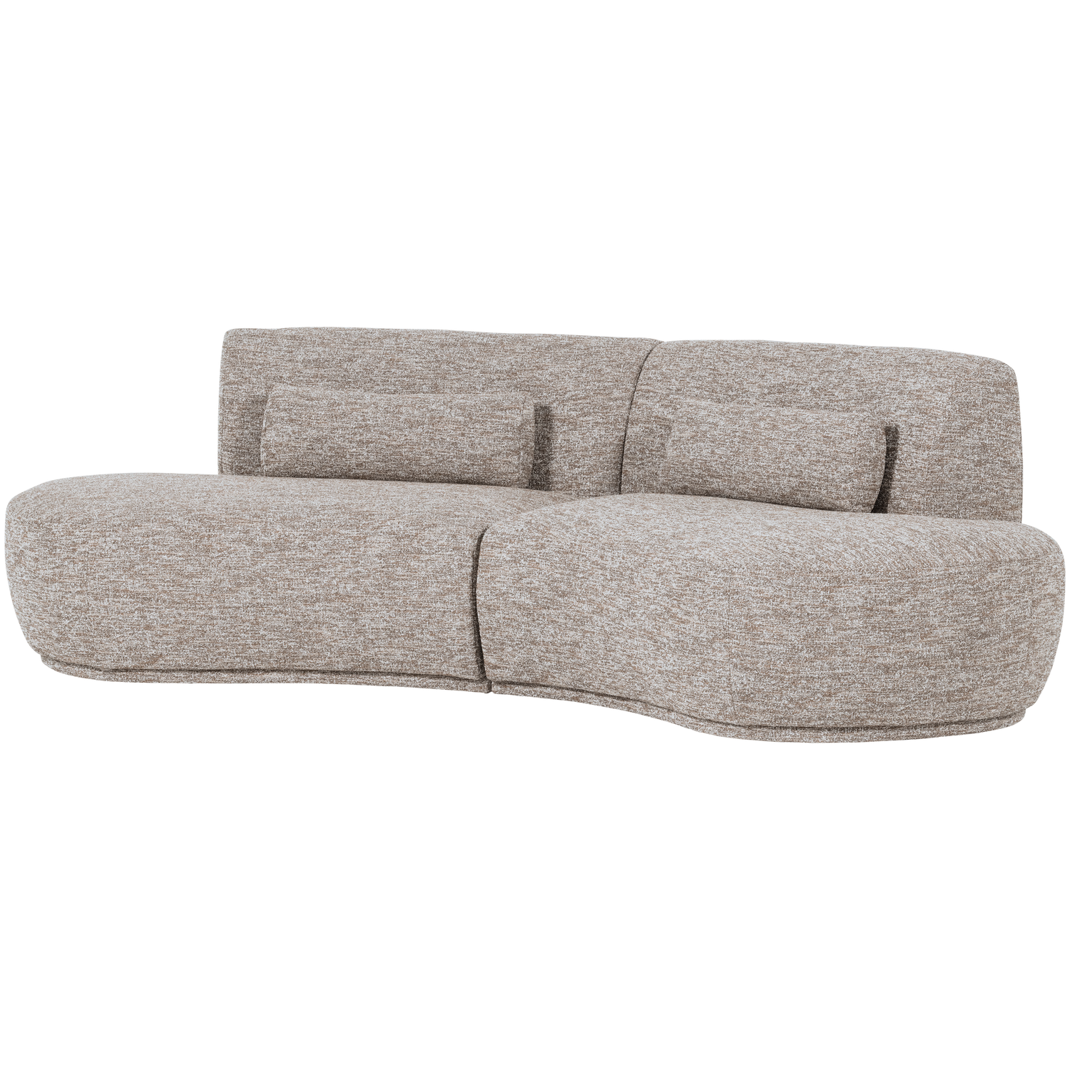 WOOOD canapea 4 locuri BATAVIER HALF | 100% Pes | Nisipiu | 74x254x122 cm