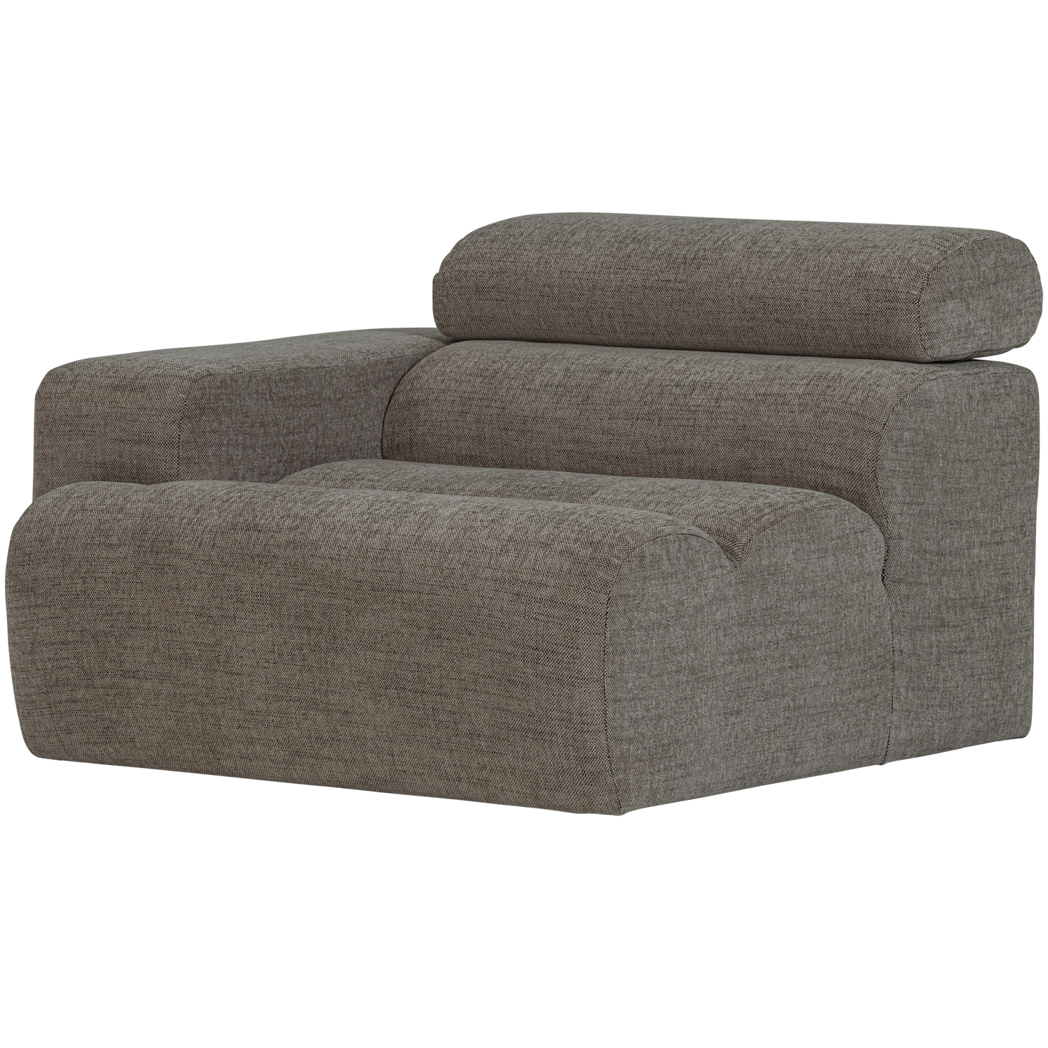 WOOOD canapea modulara NOVI 1-SEATER ELEMENT | 100% Pes | Gri | 86x109x113 cm