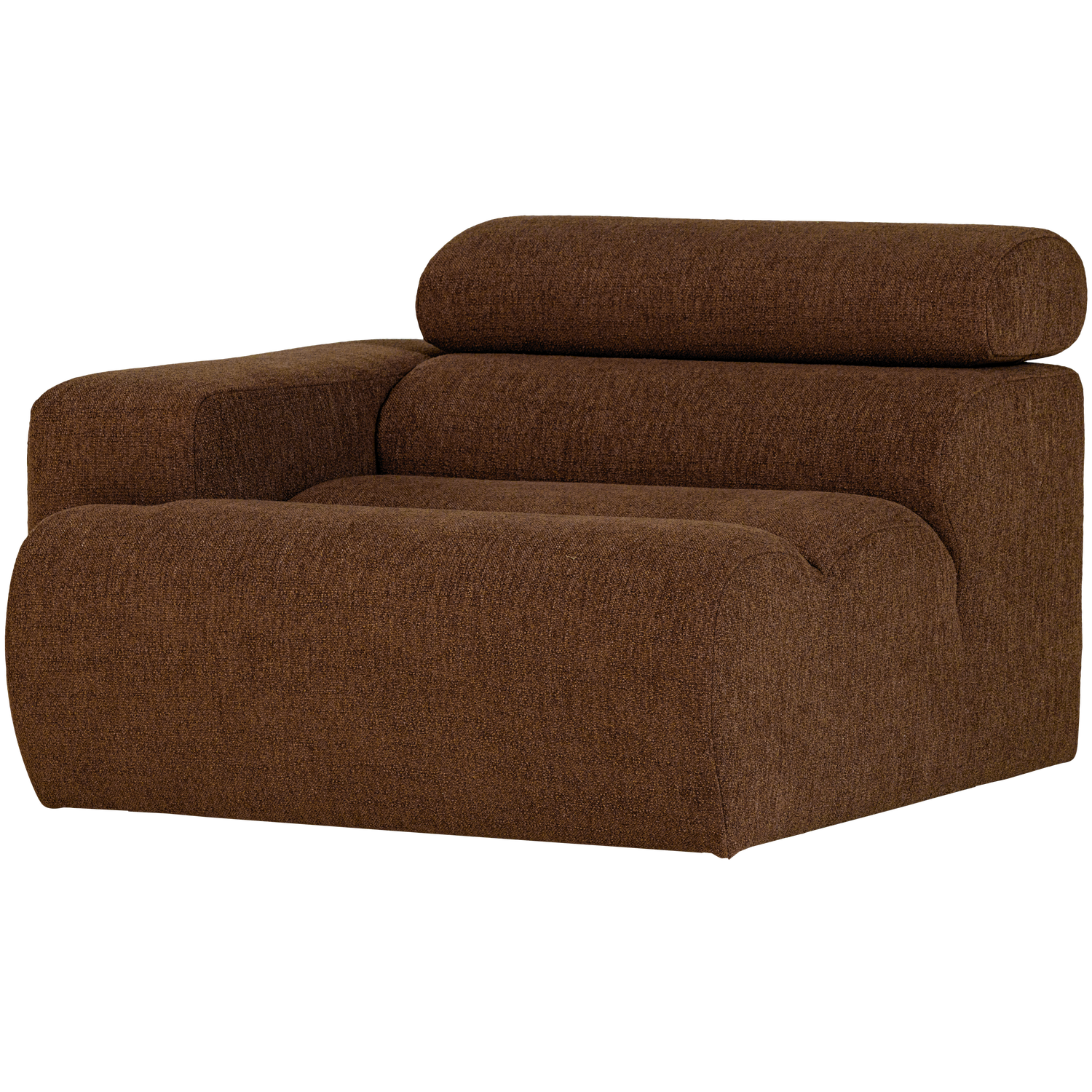 WOOOD canapea modulara NOVI 1-SEATER ELEMENT | 100% Pes | Maro | 86x109x113 cm