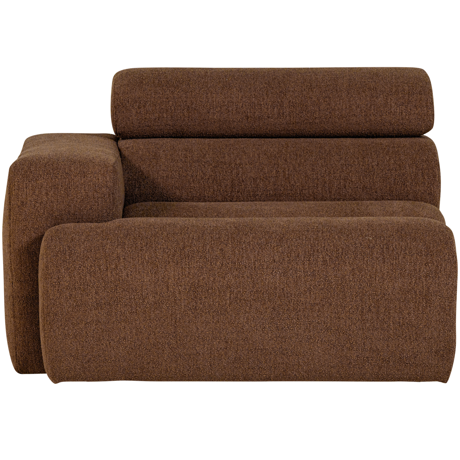 WOOOD canapea modulara NOVI 1-SEATER ELEMENT | 100% Pes | Maro | 86x109x113 cm