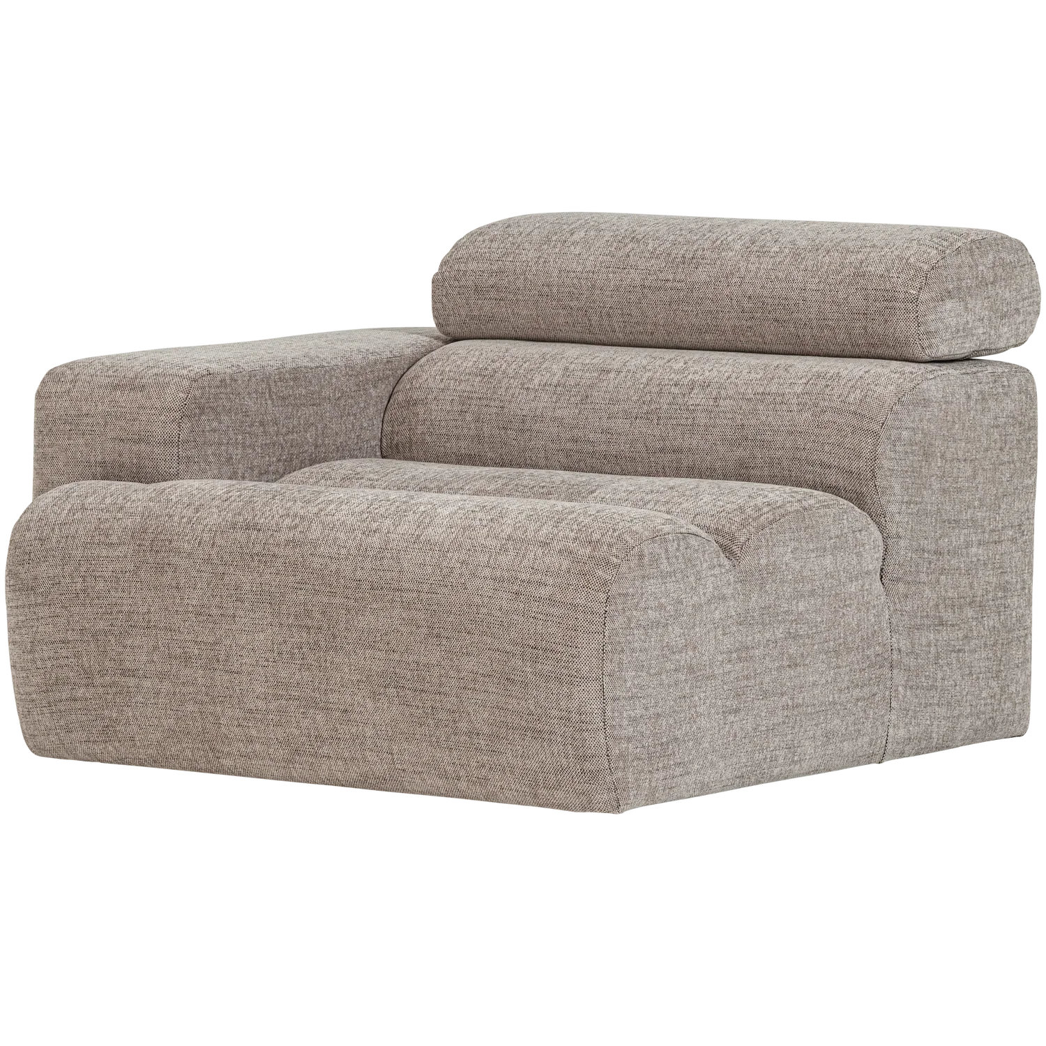 NOVI 1-SEATER ELEMENT ARM LEFT NATURAL MELANGE