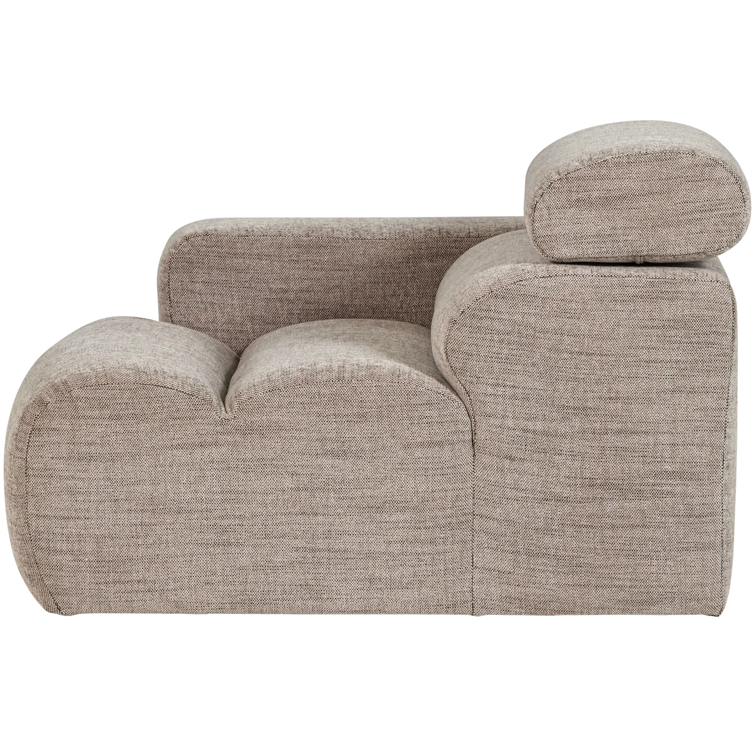 NOVI 1-SEATER ELEMENT ARM LEFT NATURAL MELANGE