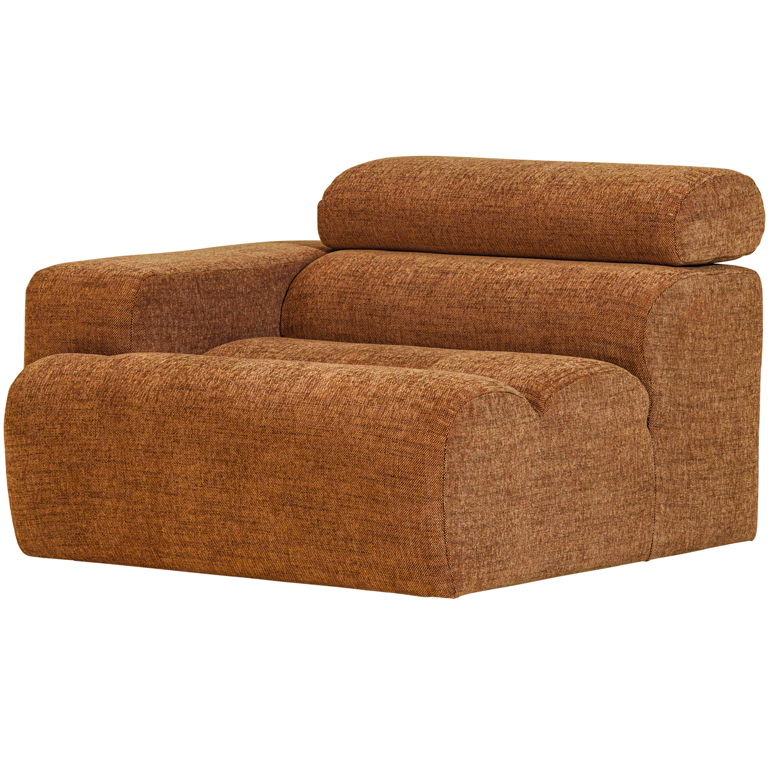 WOOOD canapea modulara NOVI 1-SEATER ELEMENT | 100% Pes | Portocaliu | 86x109x113 cm