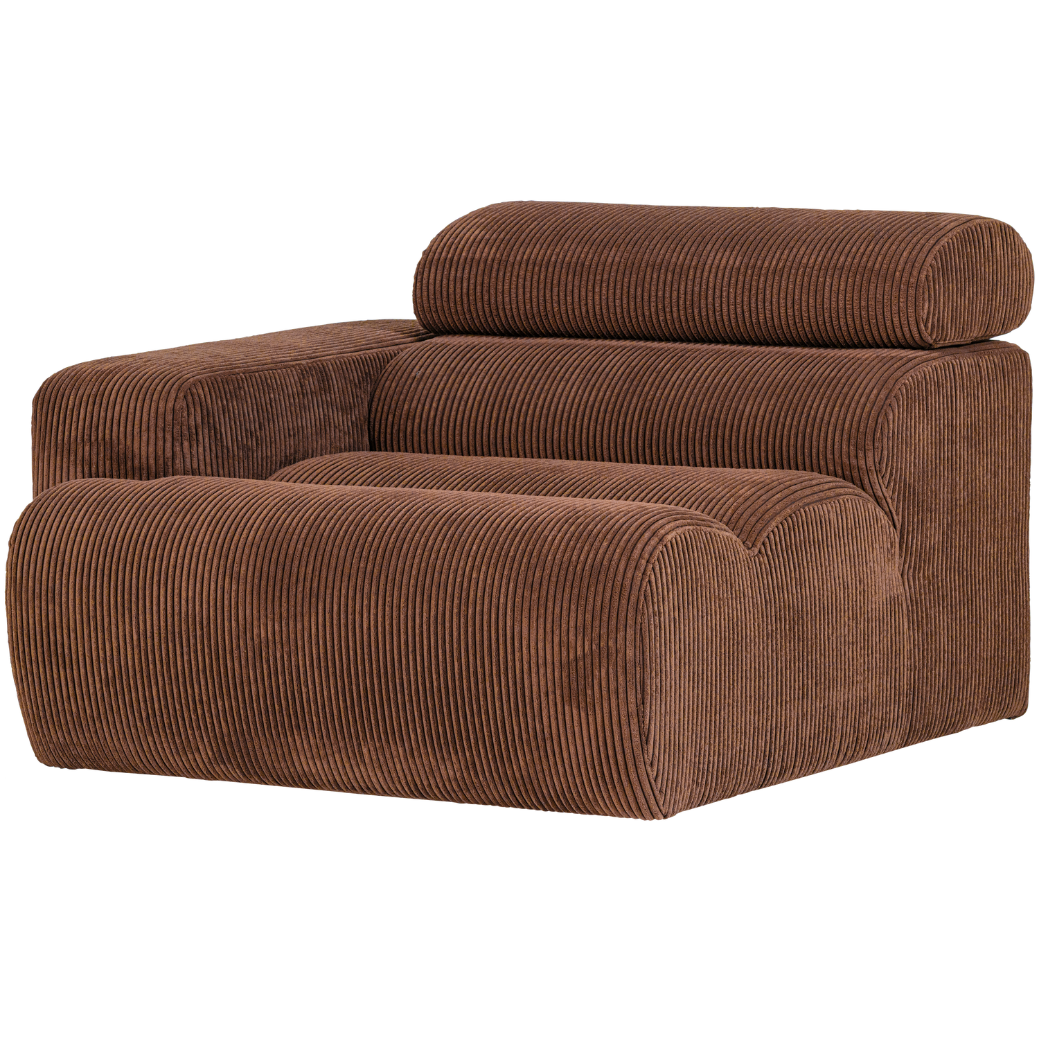 WOOOD canapea modulara NOVI 1-SEATER | 88% pes / 12% pac | Terra | 86x109x113 cm