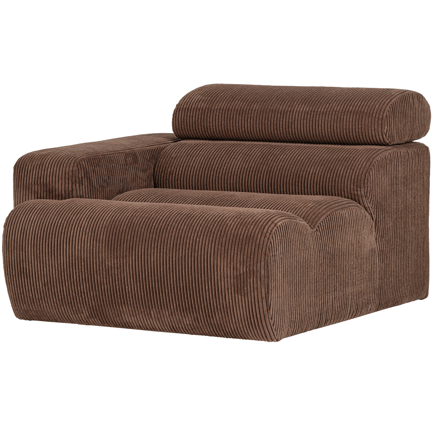 WOOOD canapea modulara NOVI 1-SEATER ELEMENT | 88% Pes / 12% Pac | Maro | 86x109x113 cm