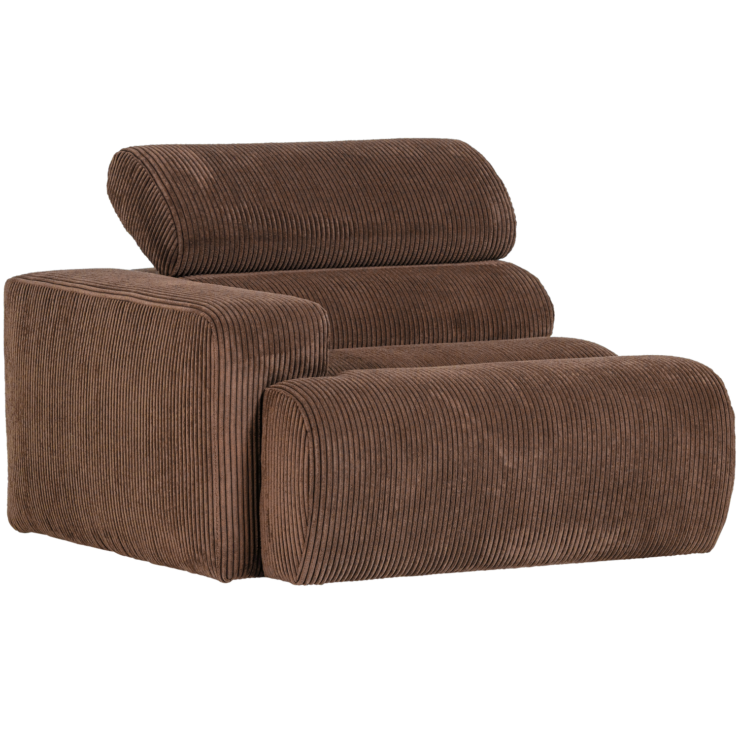 WOOOD canapea modulara NOVI 1-SEATER ELEMENT | 88% Pes / 12% Pac | Maro | 86x109x113 cm