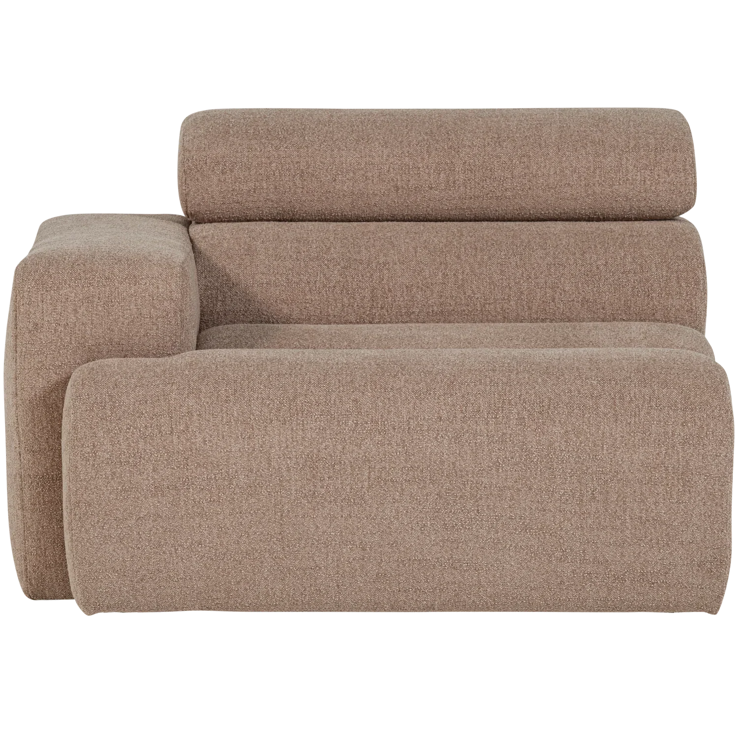 NOVI 1-SEATER ELEMENT ARM LEFT BOUCLE TAUPE