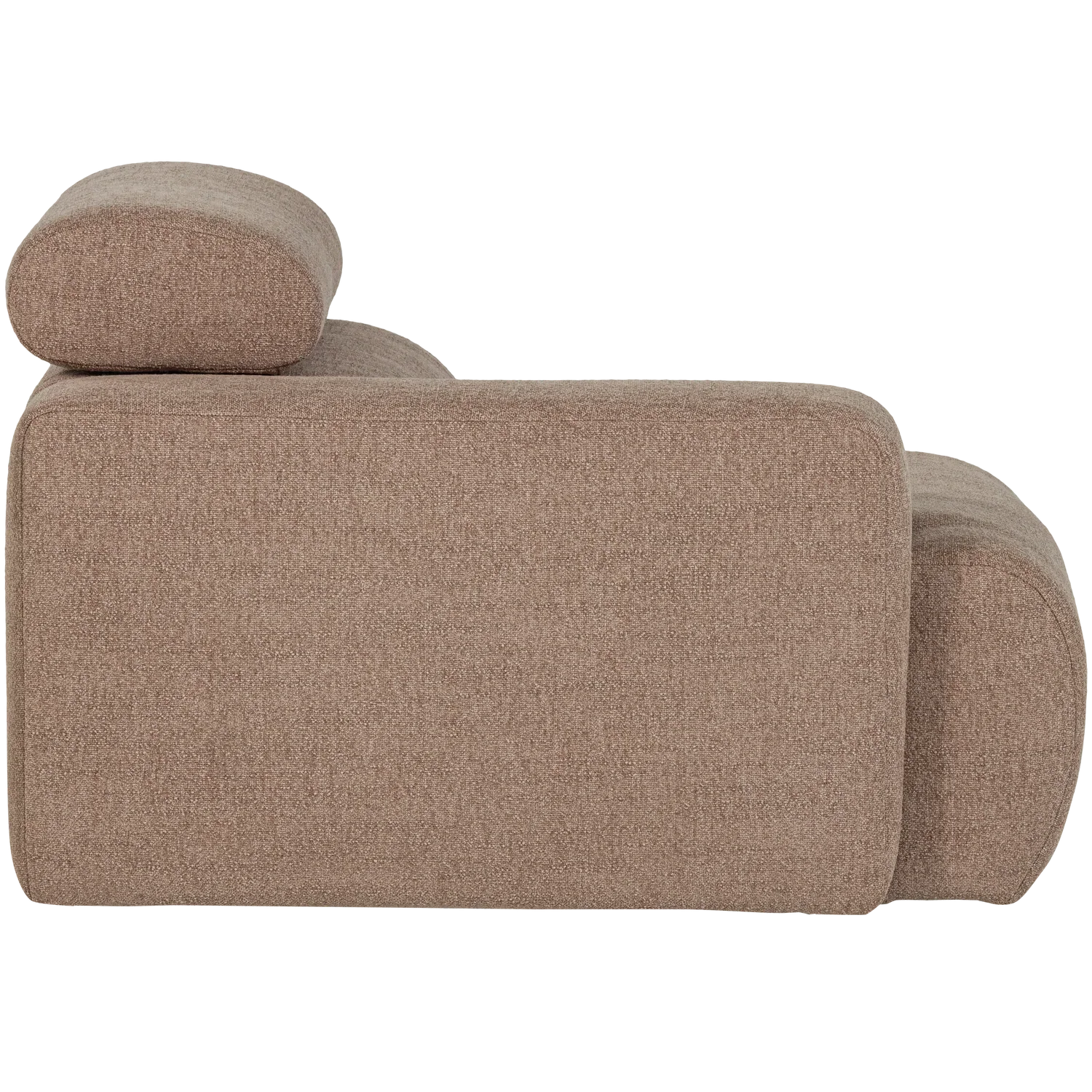 NOVI 1-SEATER ELEMENT ARM LEFT BOUCLE TAUPE