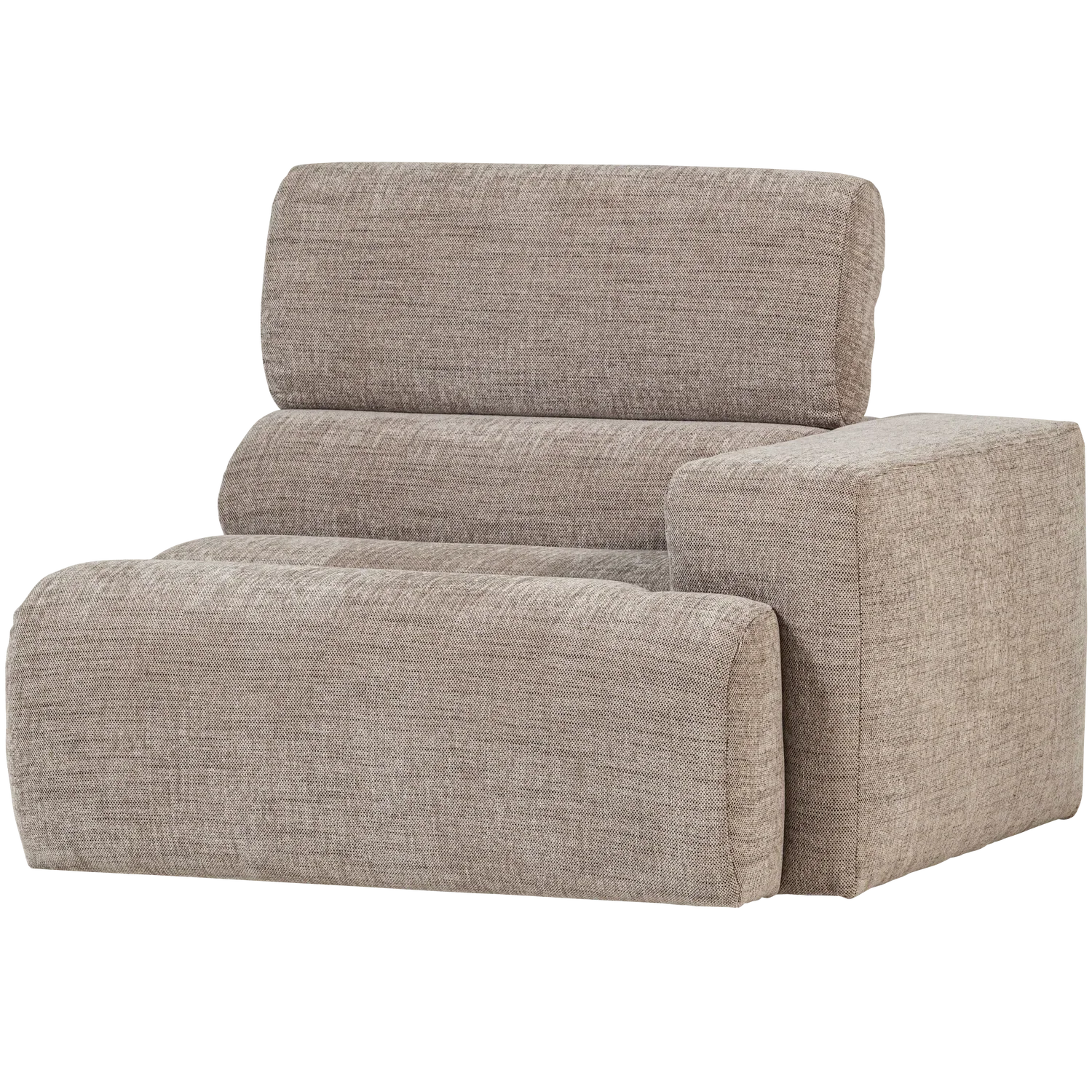 NOVI 1-SEATER ELEMENT ARM RIGHT NATURAL MELANGE