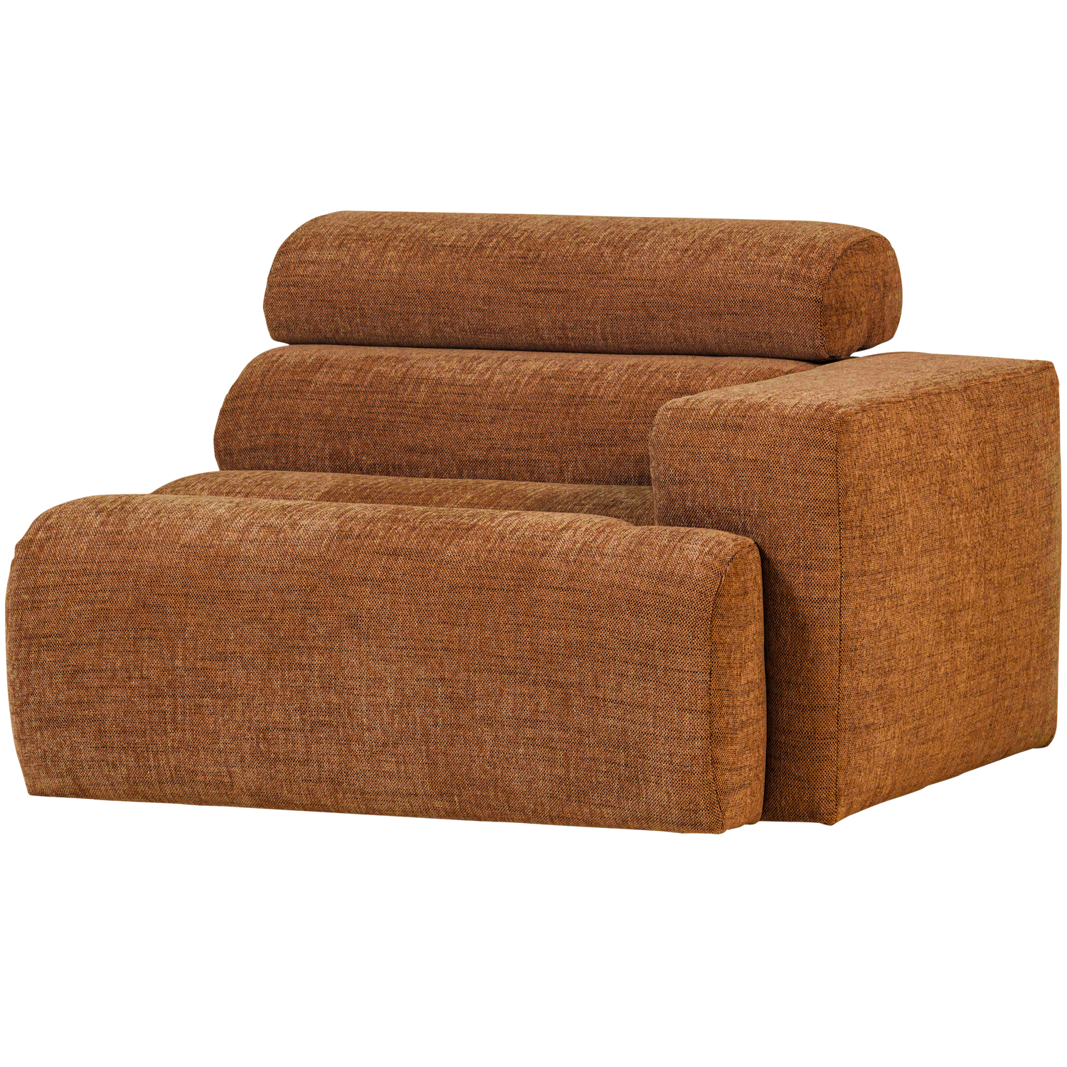 WOOOD canapea modulara NOVI 1-SEATER ELEMENT | 100% Pes | Portocaliu | 86x109x113 cm