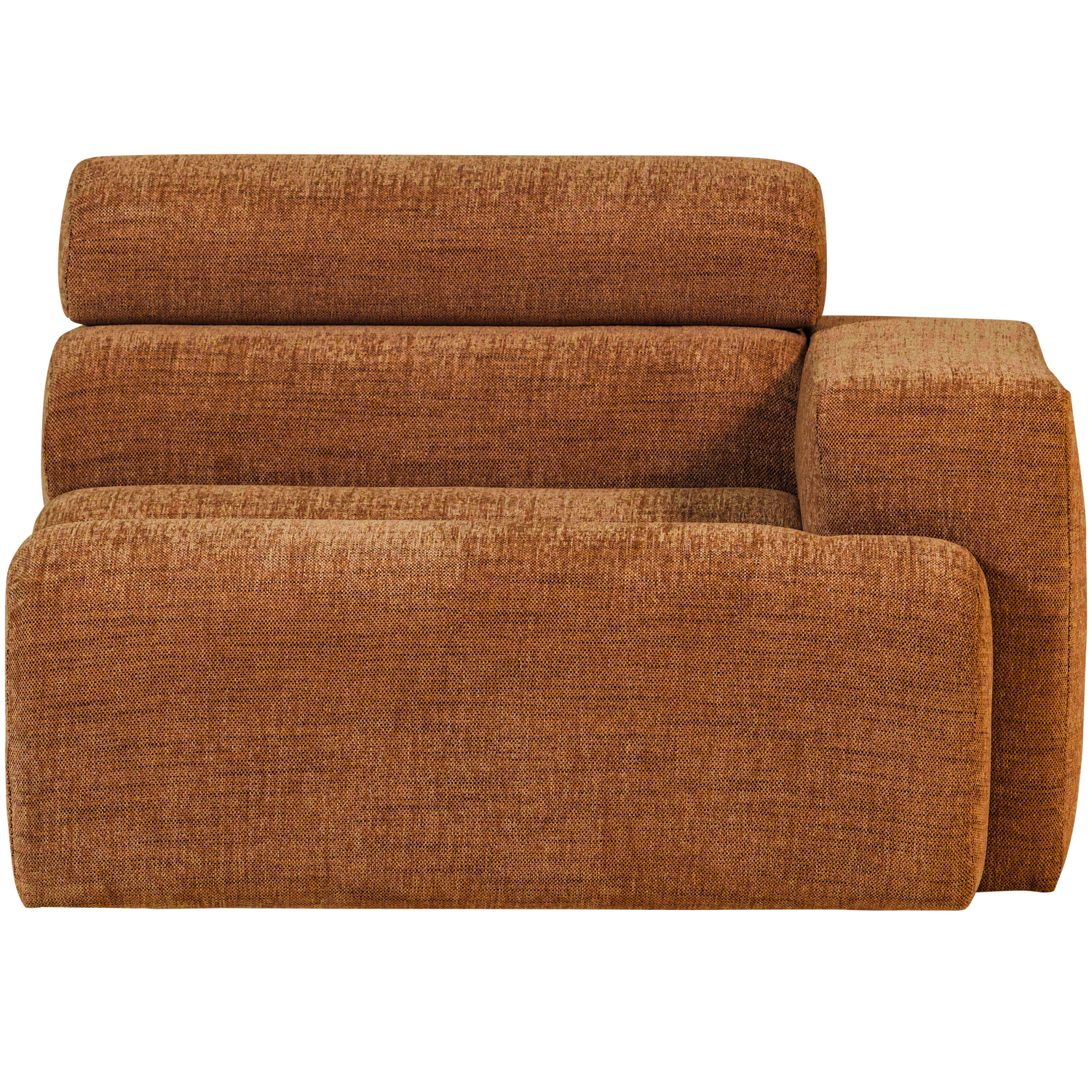 WOOOD canapea modulara NOVI 1-SEATER ELEMENT | 100% Pes | Portocaliu | 86x109x113 cm