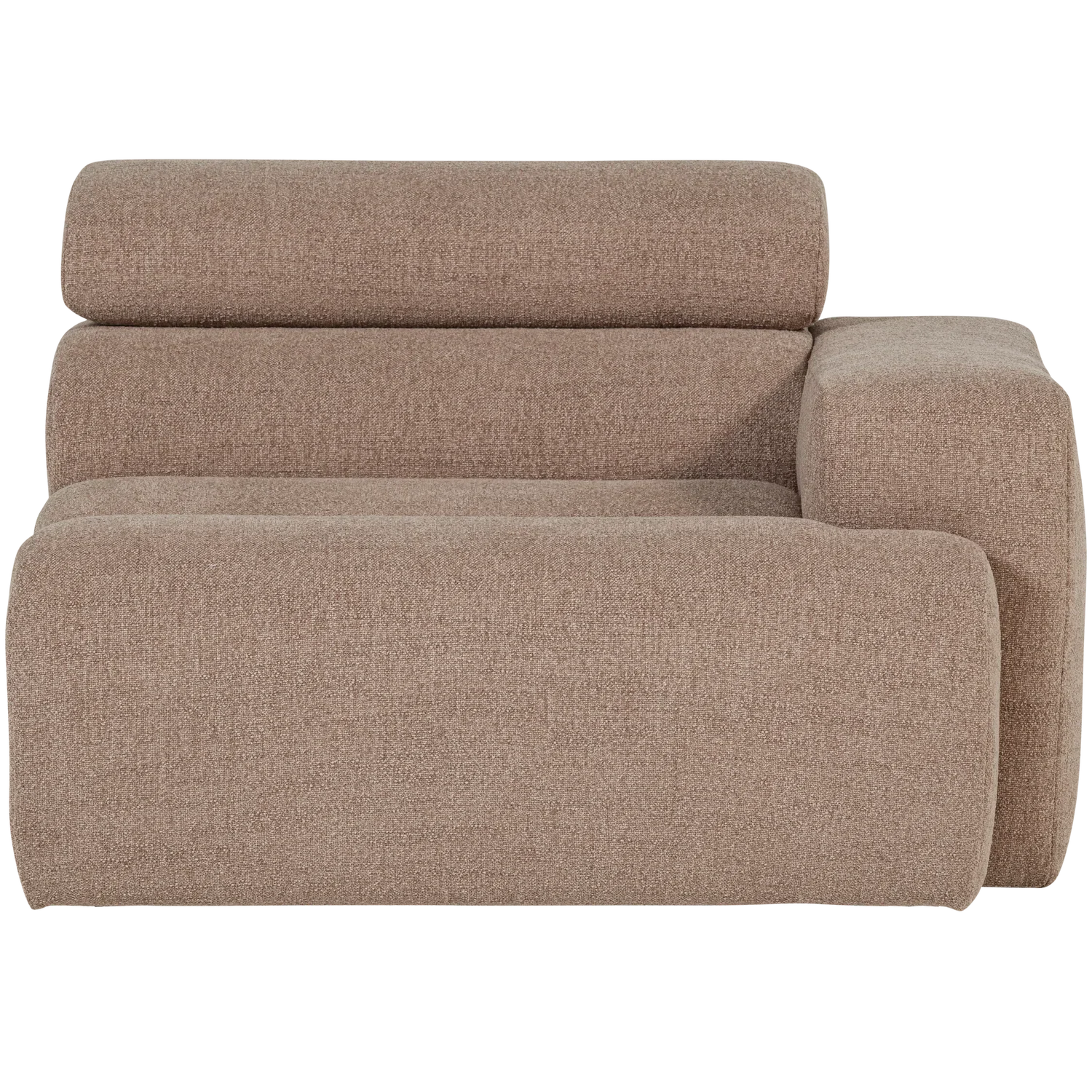 NOVI 1-SEATER ELEMENT ARM RIGHT BOUCLE TAUPE