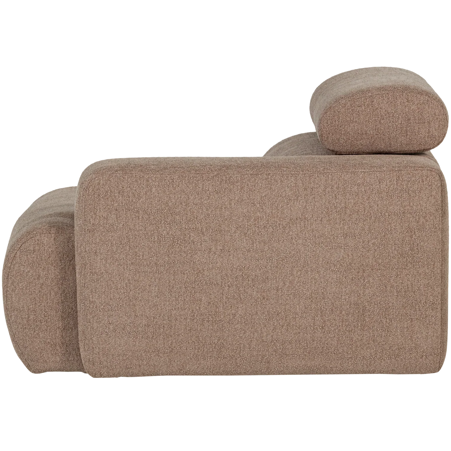 NOVI 1-SEATER ELEMENT ARM RIGHT BOUCLE TAUPE