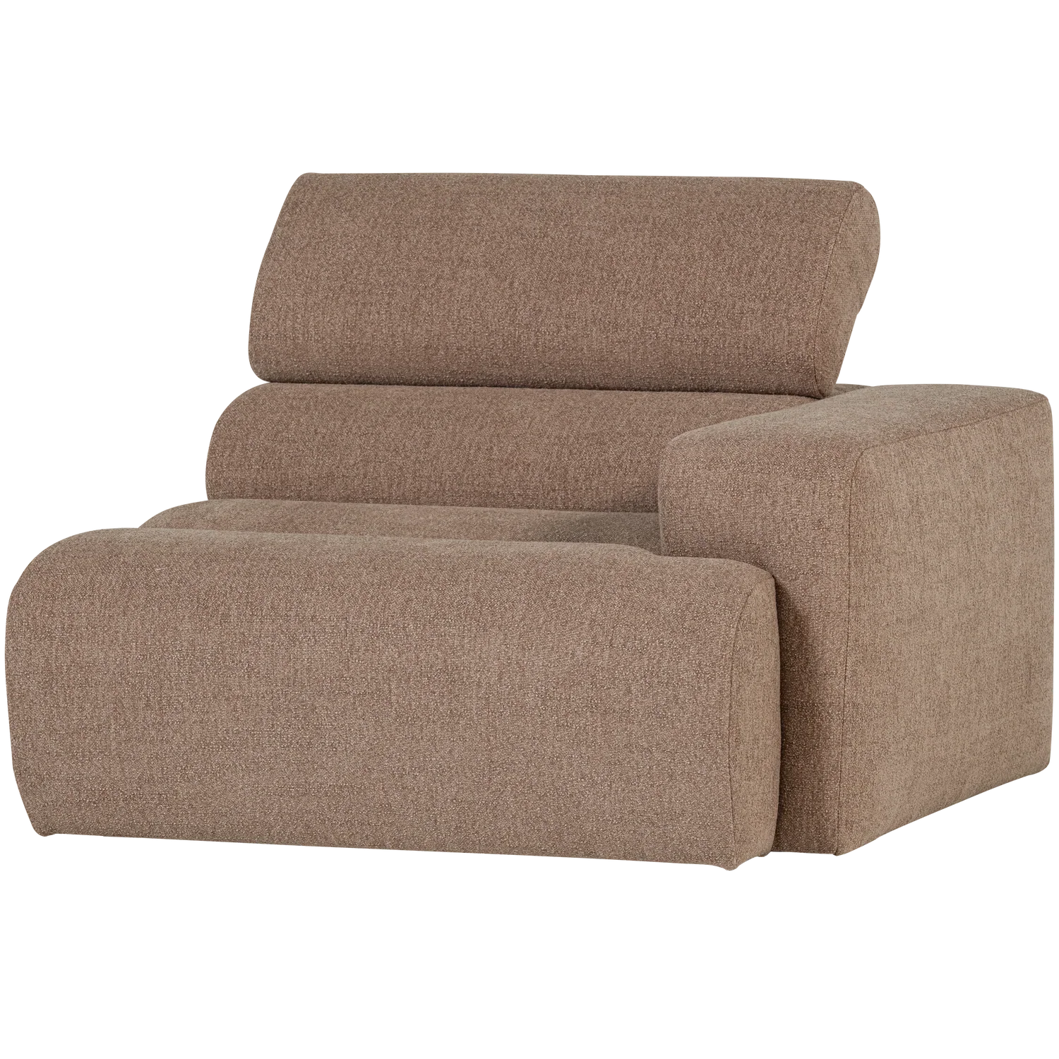 NOVI 1-SEATER ELEMENT ARM RIGHT BOUCLE TAUPE