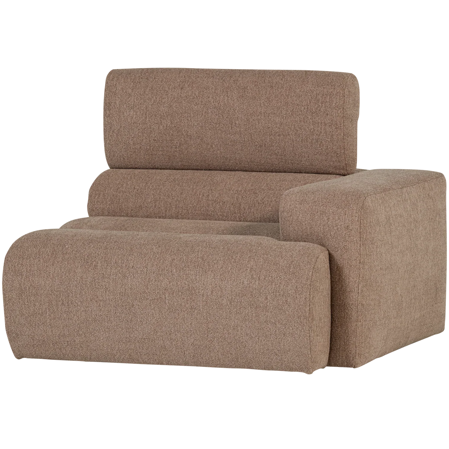 NOVI 1-SEATER ELEMENT ARM RIGHT BOUCLE TAUPE
