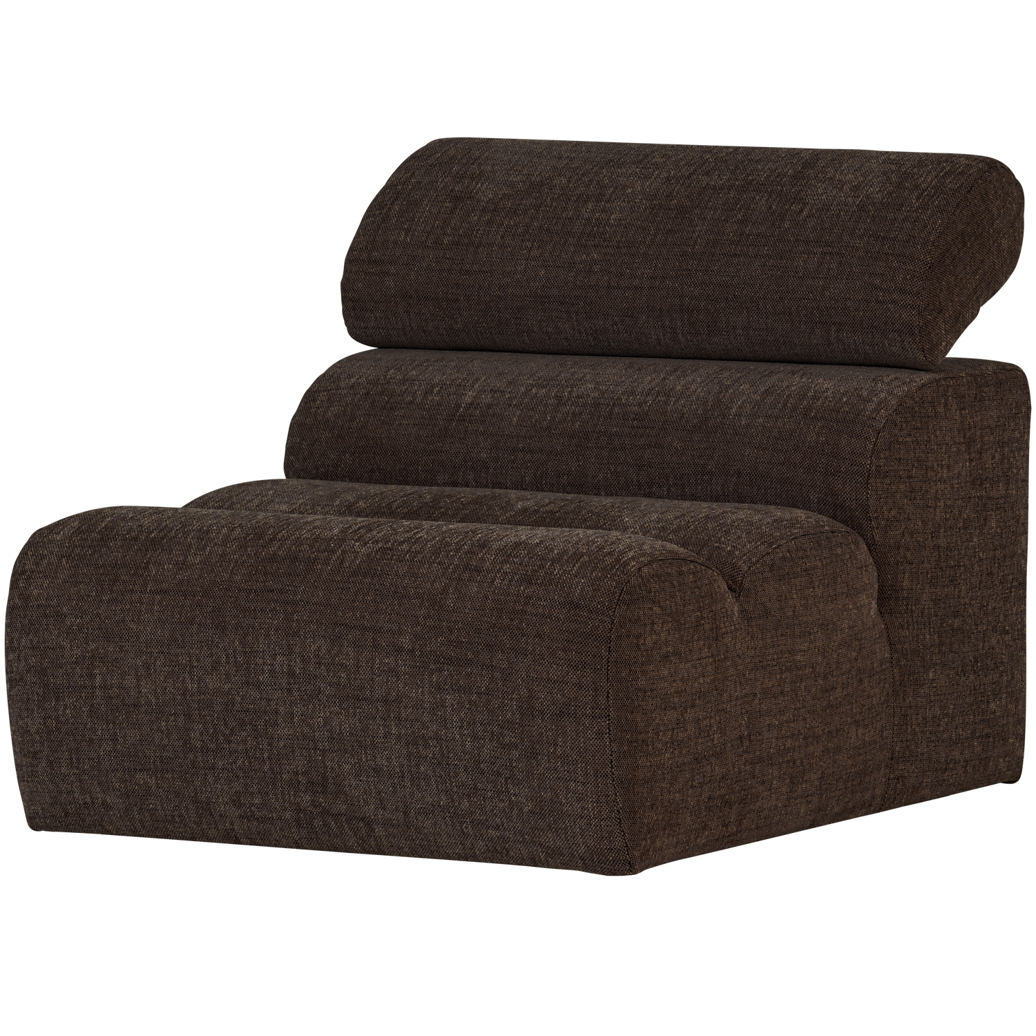 WOOOD canapea modulara NOVI 1-SEATER ELEMENT DARK | 100% Pes | Maro inchis | 86x82x113 cm