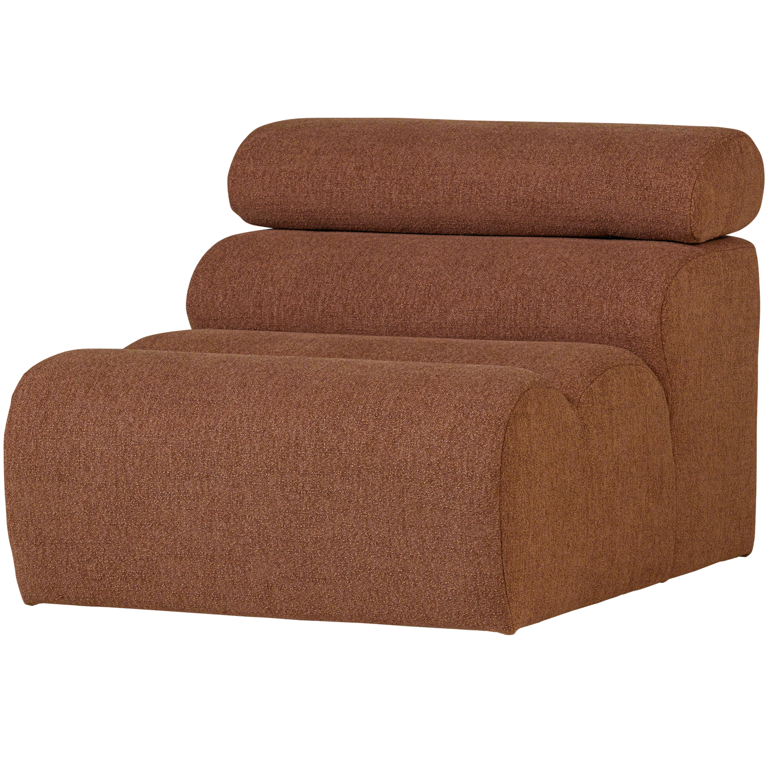 WOOOD canapea modulara NOVI 1-SEATER ELEMENT BOUCLE TERRA | 100% Pes | Terra | 86x82x113 cm
