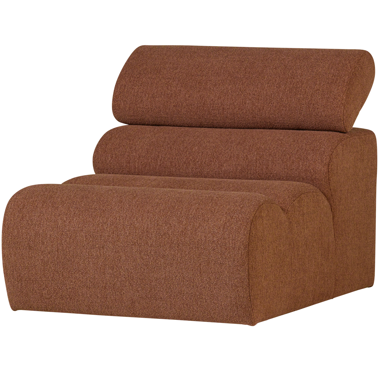 WOOOD canapea modulara NOVI 1-SEATER ELEMENT BOUCLE TERRA | 100% Pes | Terra | 86x82x113 cm