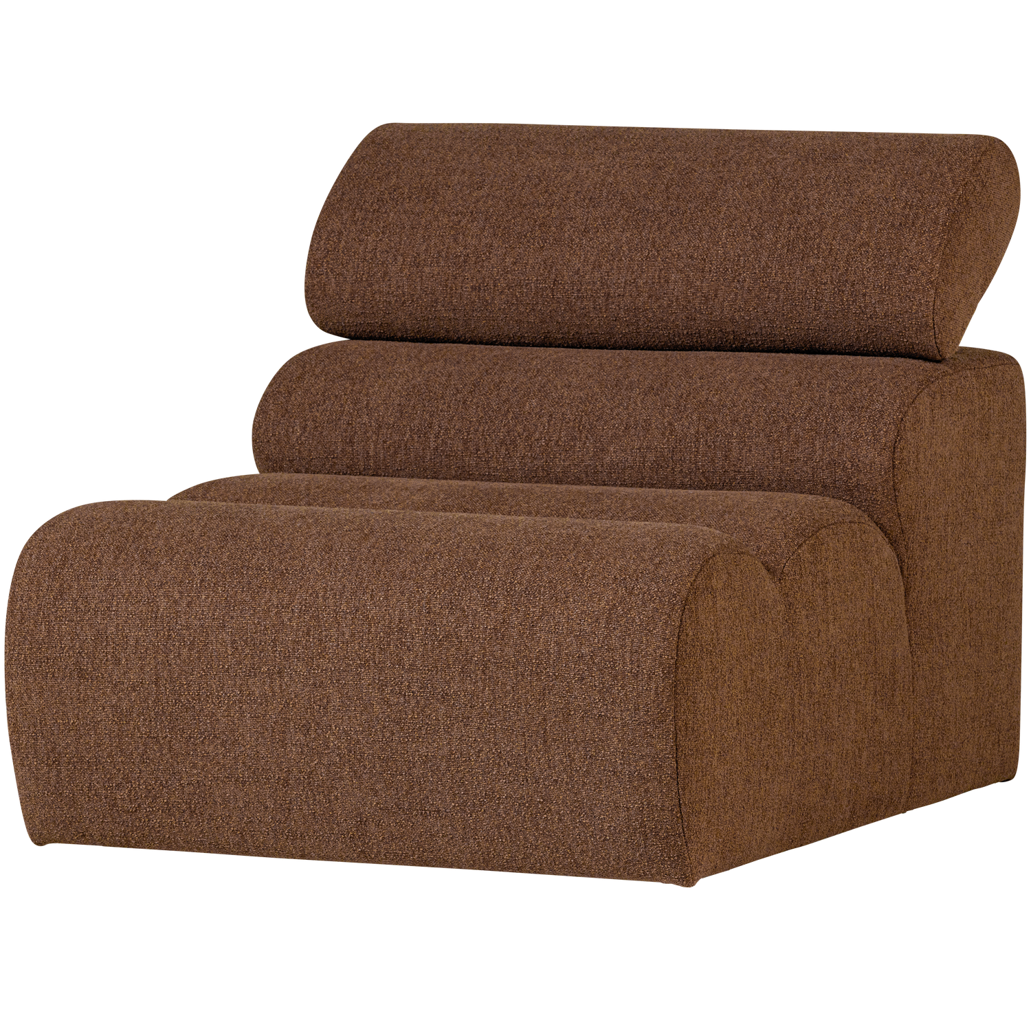 WOOOD canapea modulara NOVI 1-SEATER ELEMENT BOUCLE MOCHA | 100% Pes | Maro | 86x82x113 cm