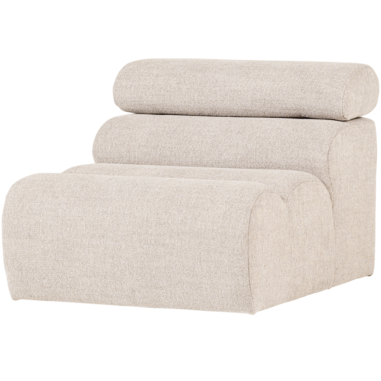 WOOOD canapea modulara NOVI 1-SEATER ELEMENT BOUCLE | 100% Pes | Natural | 86x82x113 cm