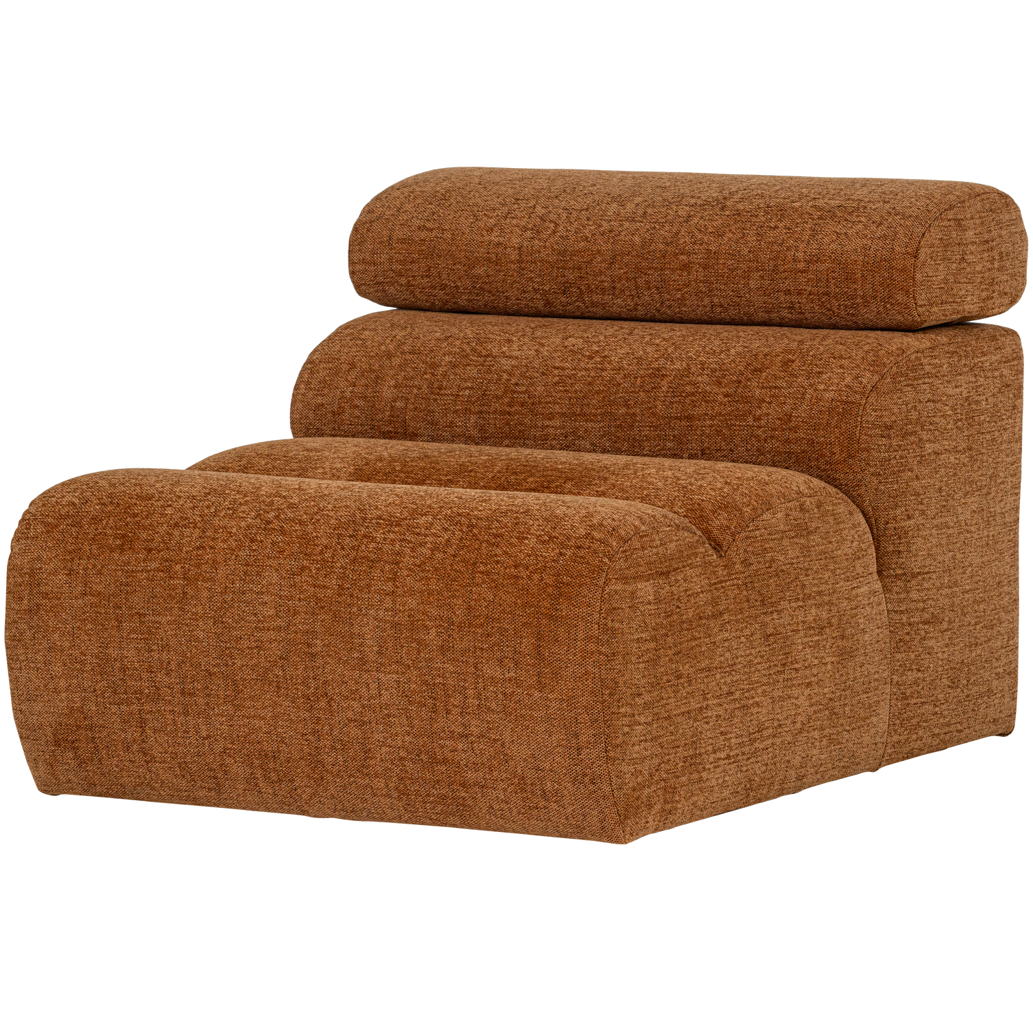 WOOOD canapea modulara NOVI 1-SEATER ELEMENT | 100% Pes | Portocaliu | 86x82x113 cm
