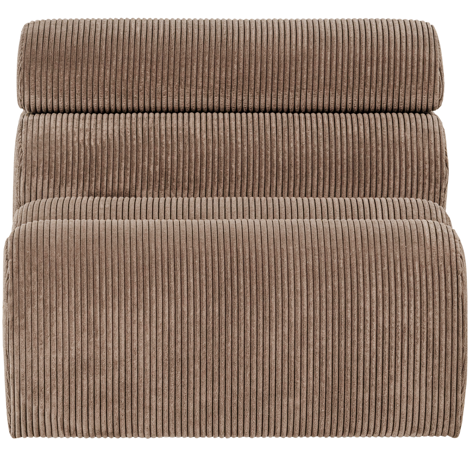 WOOOD canapea modulara NOVI 1-SEATER ELEMENT RIB FABRIC | 88% Pes / 12% Pac | Taupe | 86x82x113 cm