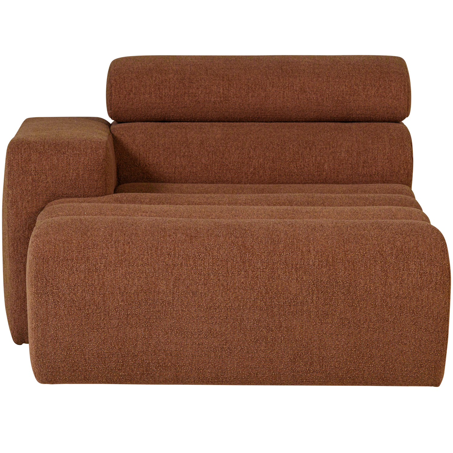 WOOOD canapea modulara NOVI CHAISE LONGUE ELEMENT | 100% Pes | Terra | 86x109x173 cm