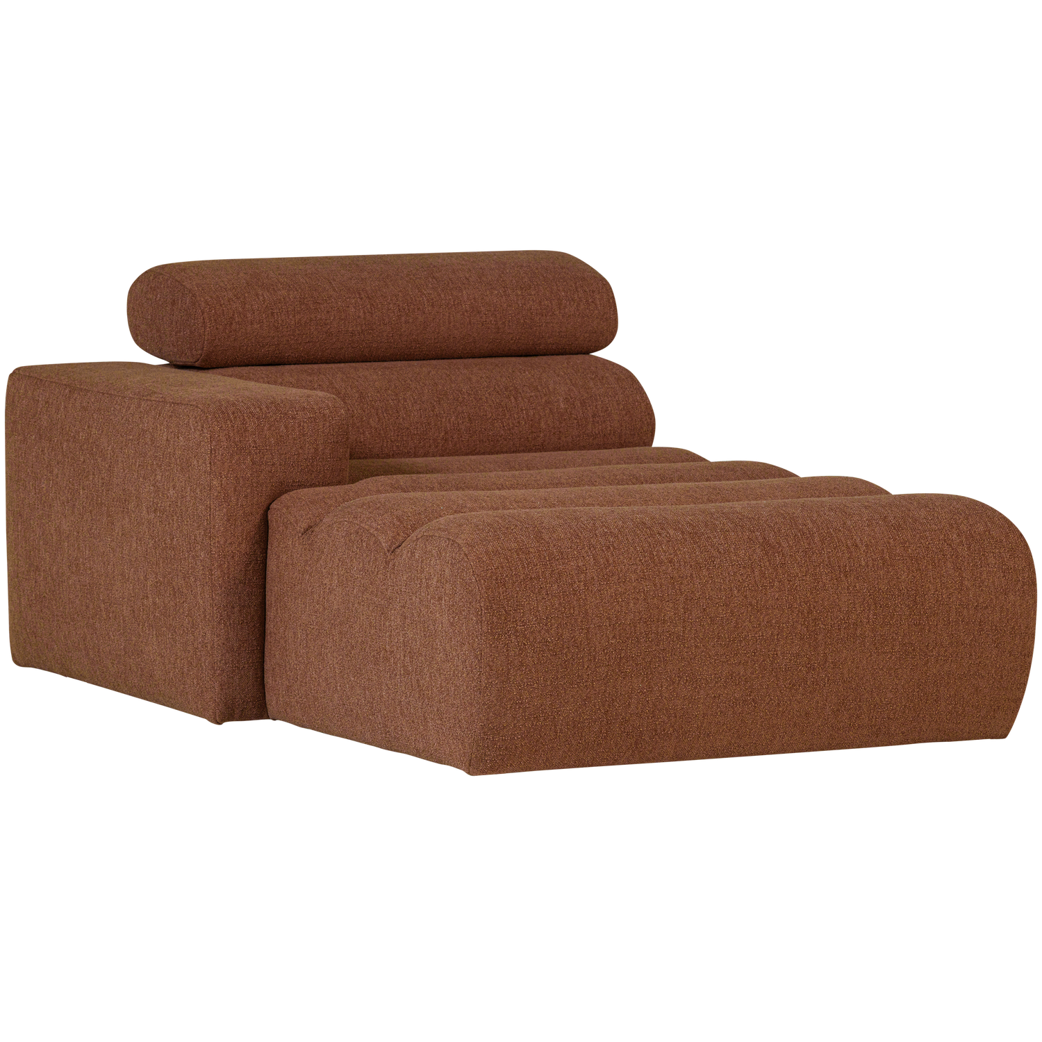 WOOOD canapea modulara NOVI CHAISE LONGUE ELEMENT | 100% Pes | Terra | 86x109x173 cm