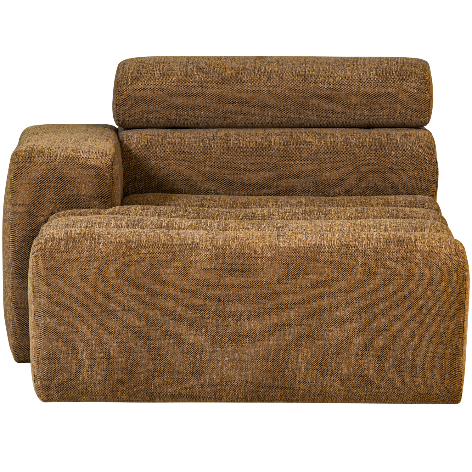 WOOOD canapea modulara NOVI CHAISE LONGUE ELEMENT | 100% Pes | Caramel | 86x109x173 cm