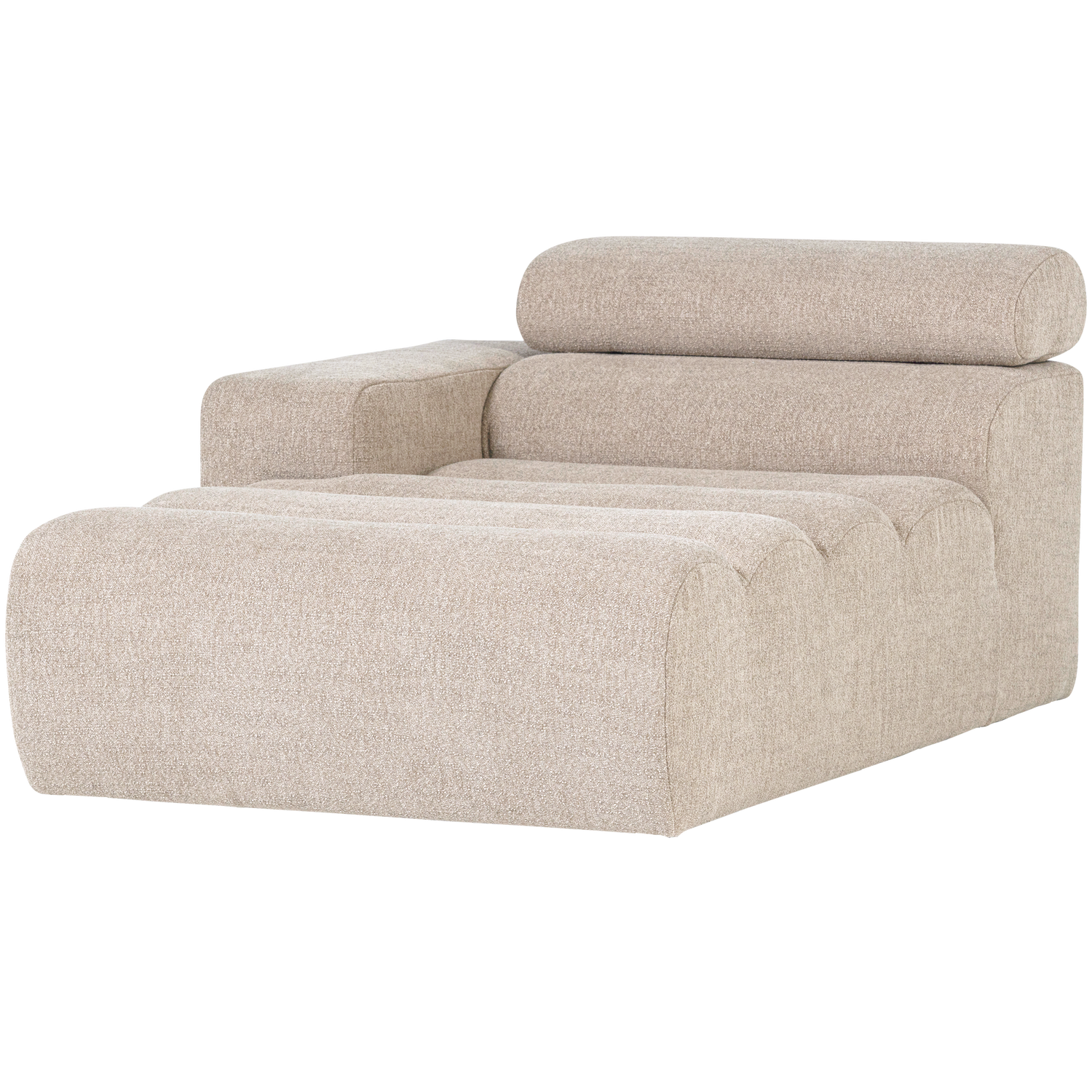 WOOOD canapea modulara NOVI CHAISE LONGUE ELEMENT | 100% Pes | Natural | 86x109x173 cm