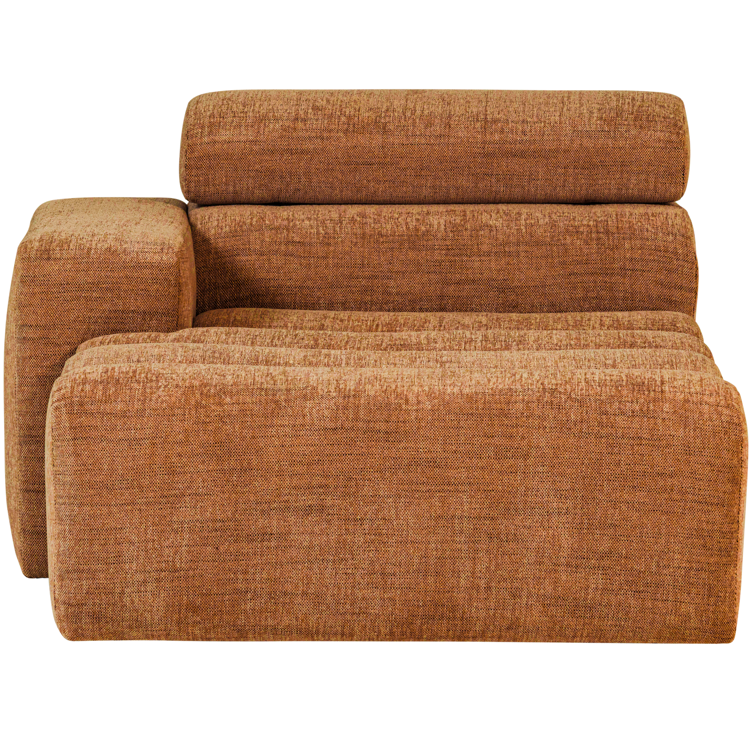 WOOOD canapea modulara NOVI CHAISE LONGUE ELEMENT | 100% Pes | Portocaliu | 86x109x173 cm