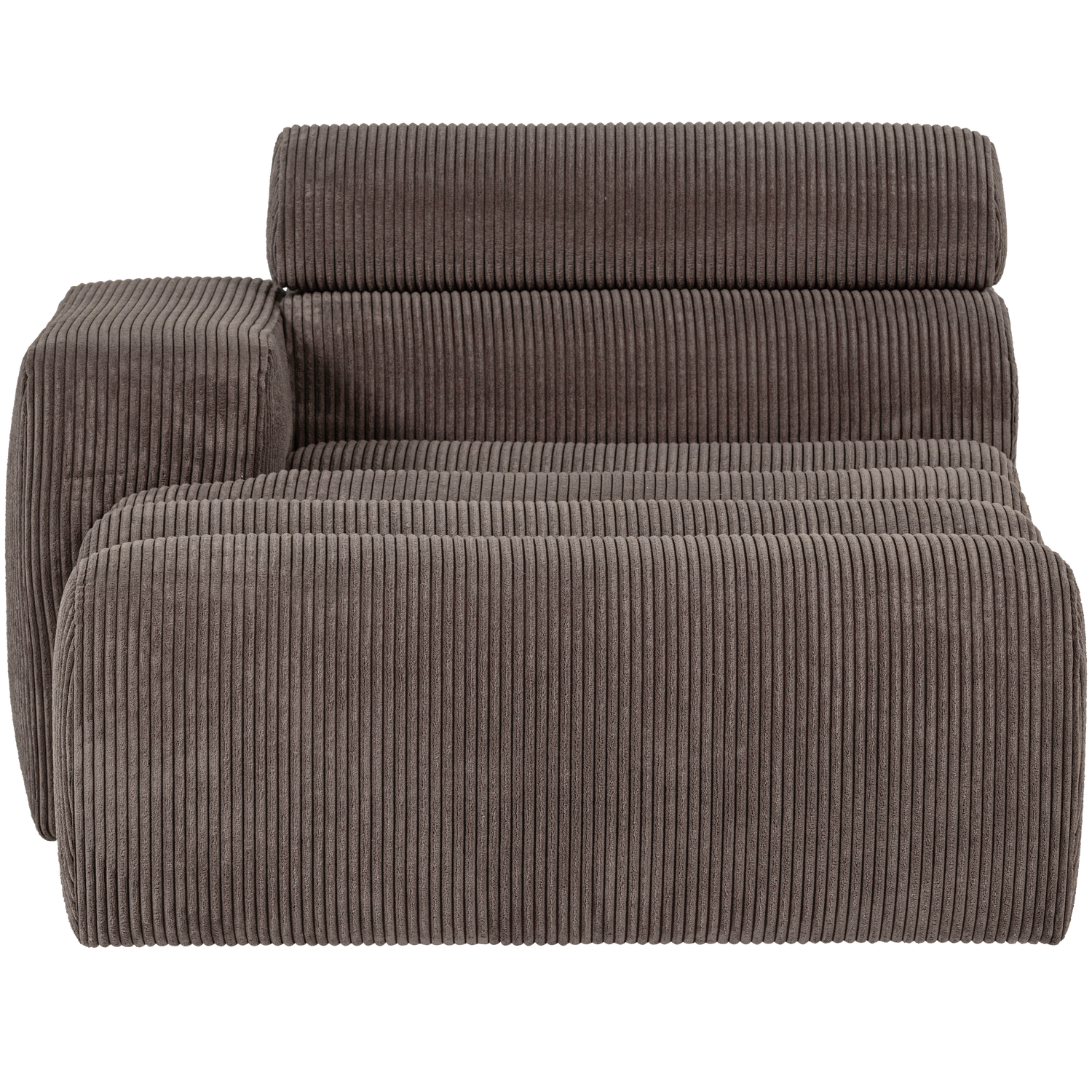 WOOOD canapea modulara NOVI CHAISE LONGUE ELEMENT | 88% Pes / 12% Pac | Maro | 86x109x173 cm
