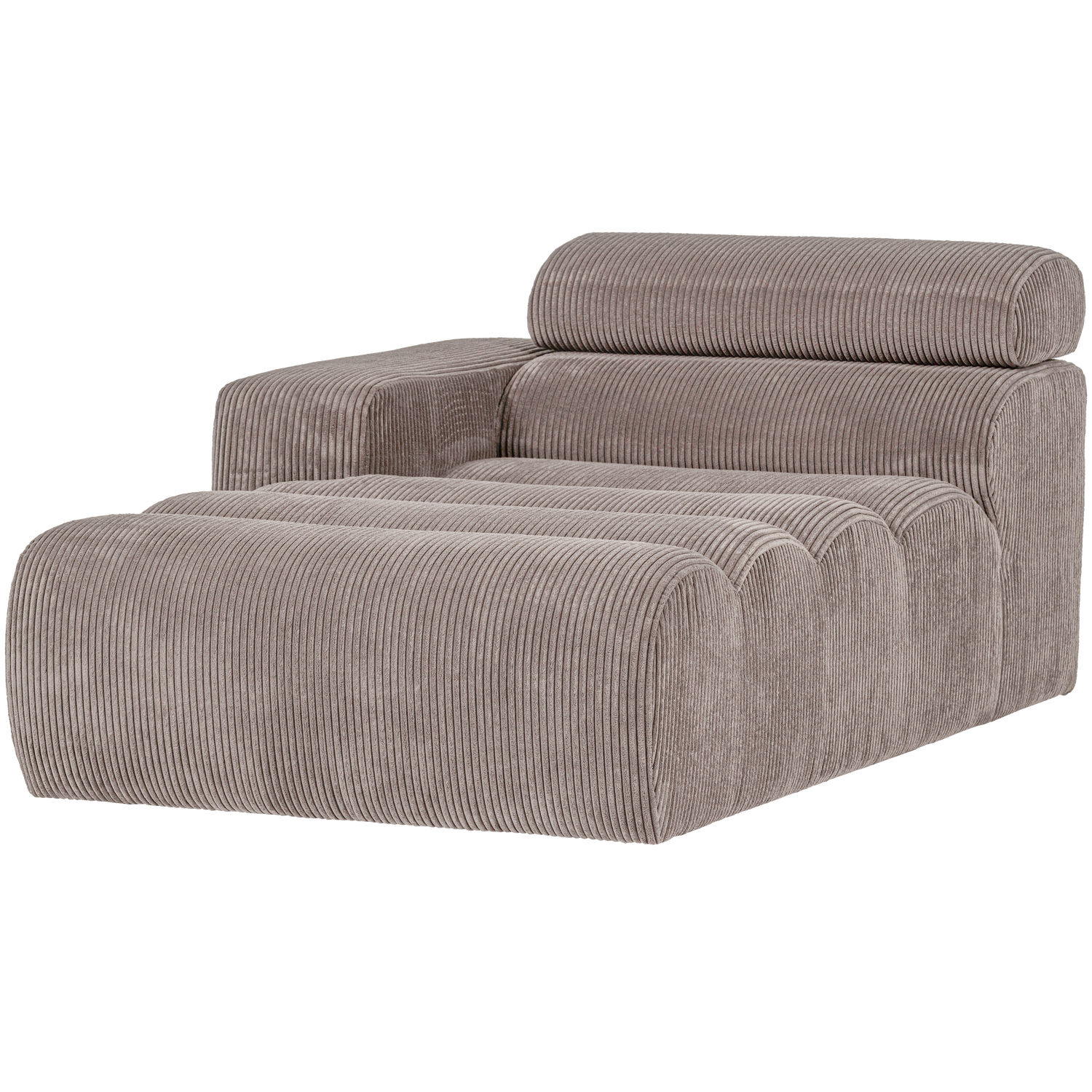 WOOOD canapea modulara NOVI CHAISE LONGUE ELEMENT | 88% Pes / 12% Pac | Nisipiu | 86x109x173 cm