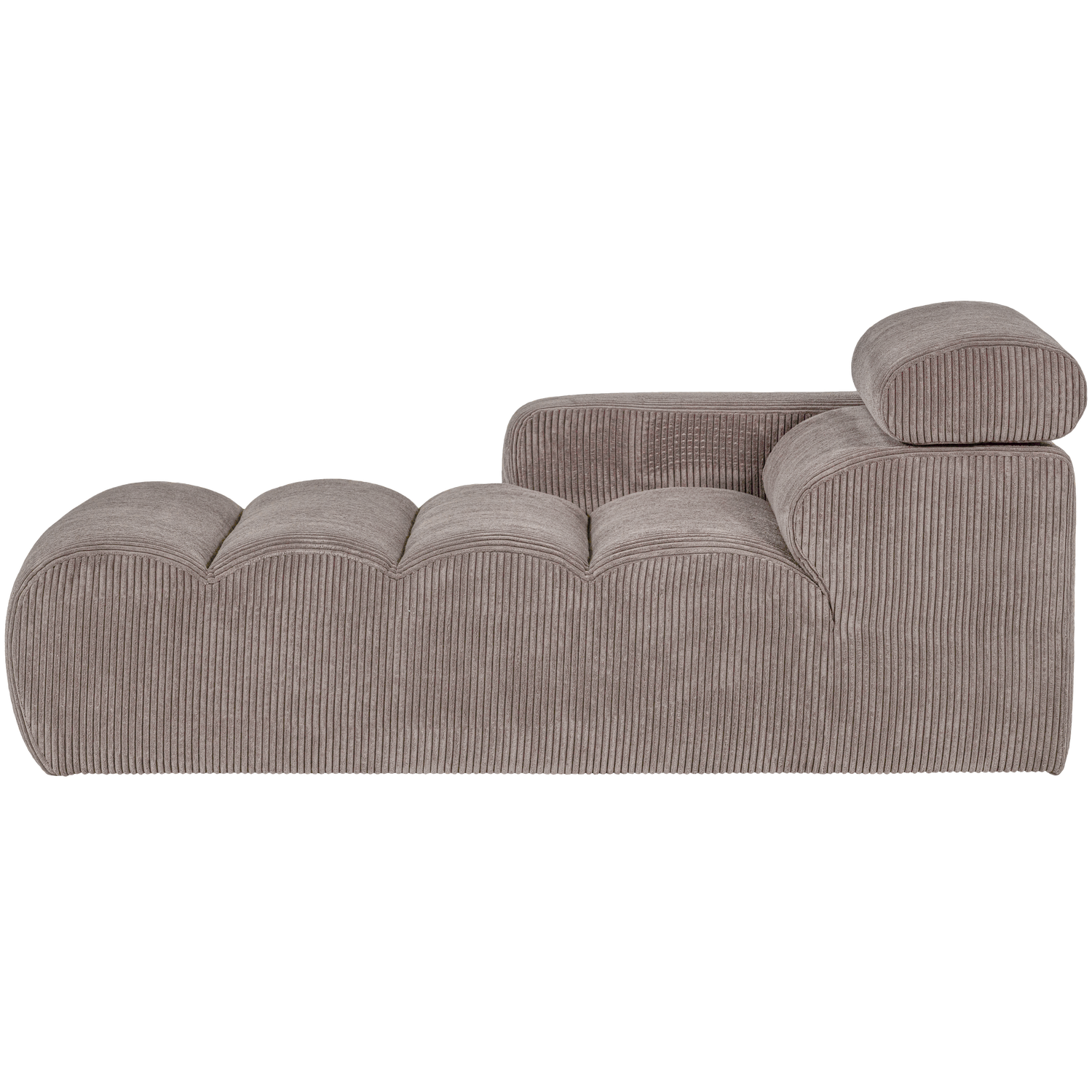 WOOOD canapea modulara NOVI CHAISE LONGUE ELEMENT | 88% Pes / 12% Pac | Nisipiu | 86x109x173 cm