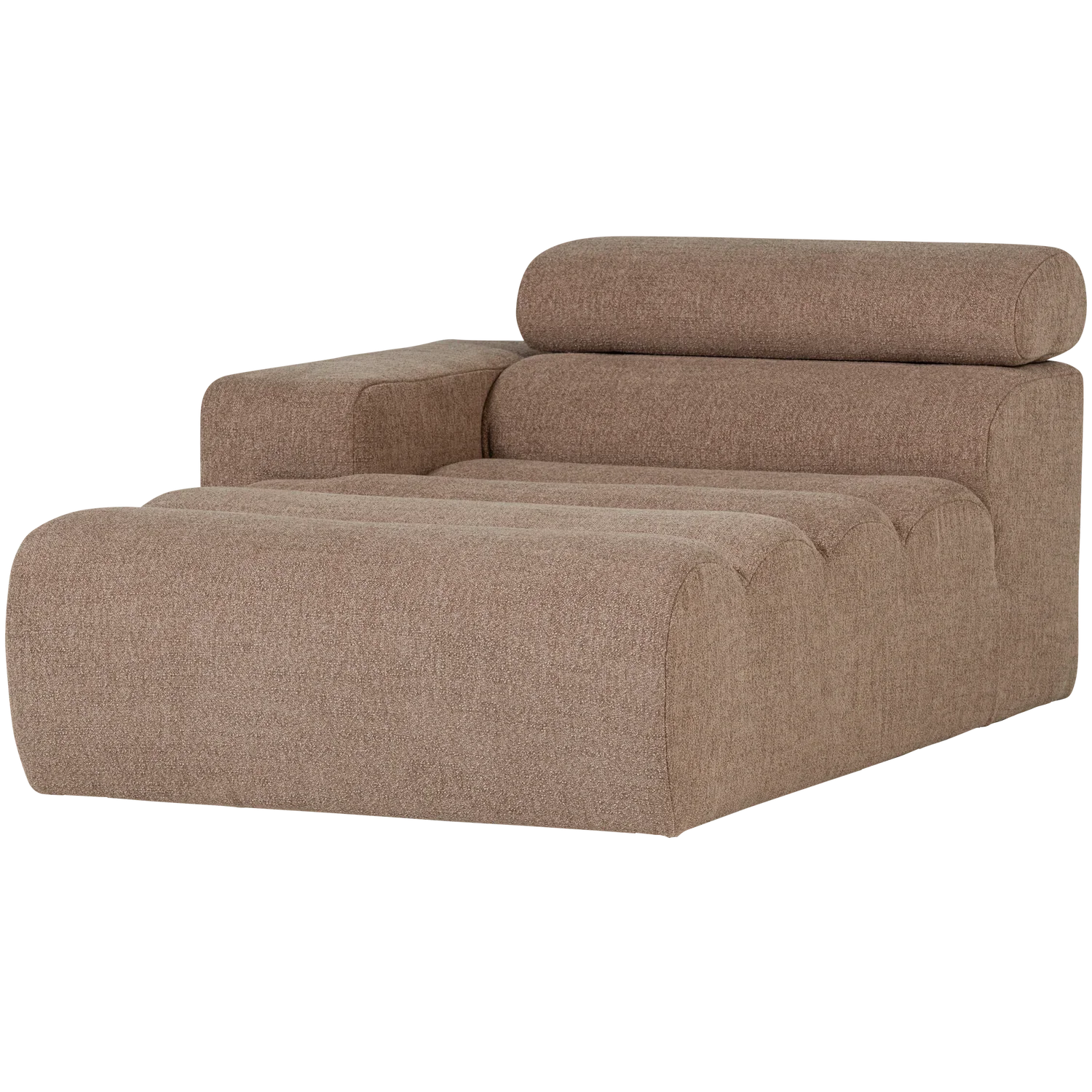 NOVI CHAISE LONGUE ELEMENT LEFT BOUCLE TAUPE