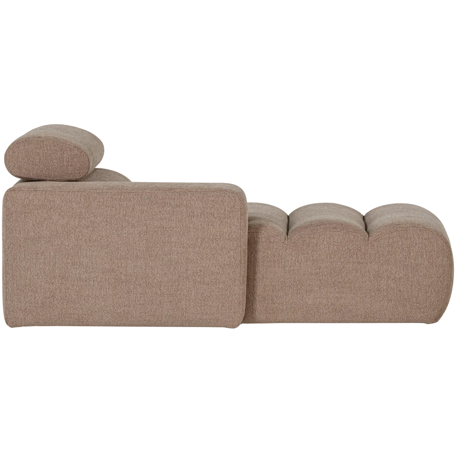 NOVI CHAISE LONGUE ELEMENT LEFT BOUCLE TAUPE