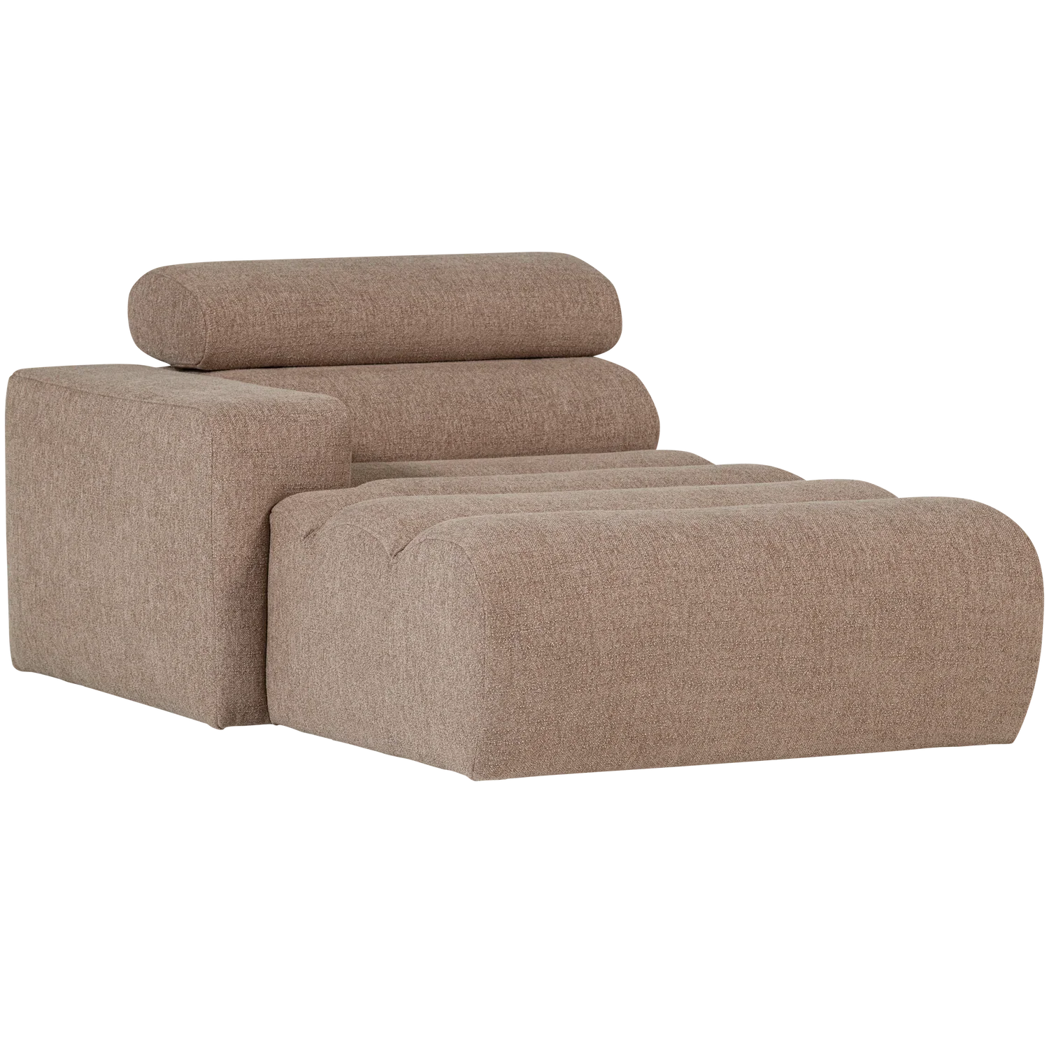 NOVI CHAISE LONGUE ELEMENT LEFT BOUCLE TAUPE