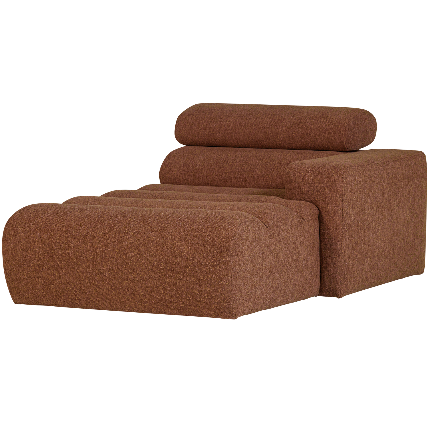WOOOD canapea modulara NOVI CHAISE LONGUE ELEMENT | 100% Pes | Terra | 86x109x173 cm