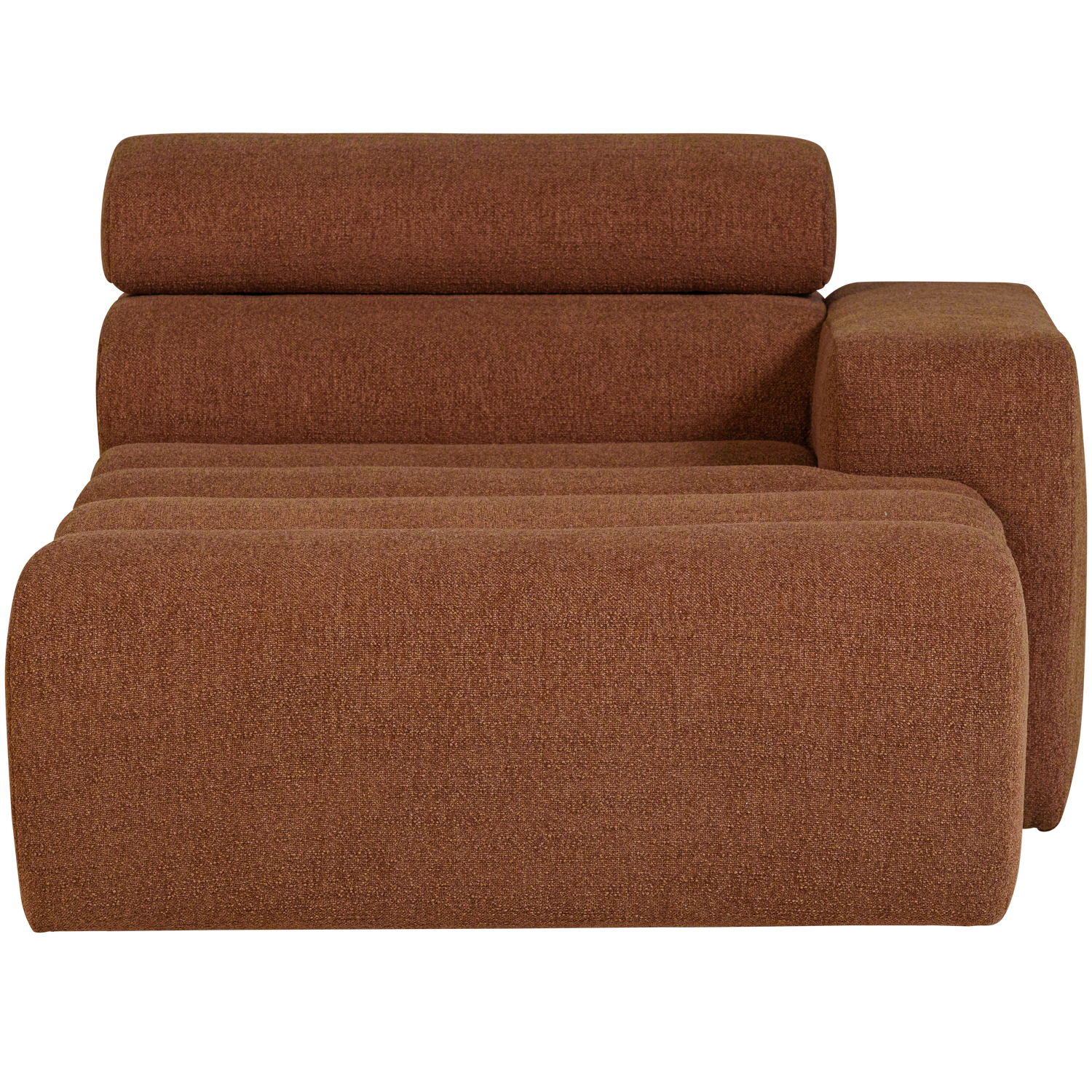 WOOOD canapea modulara NOVI CHAISE LONGUE ELEMENT | 100% Pes | Terra | 86x109x173 cm