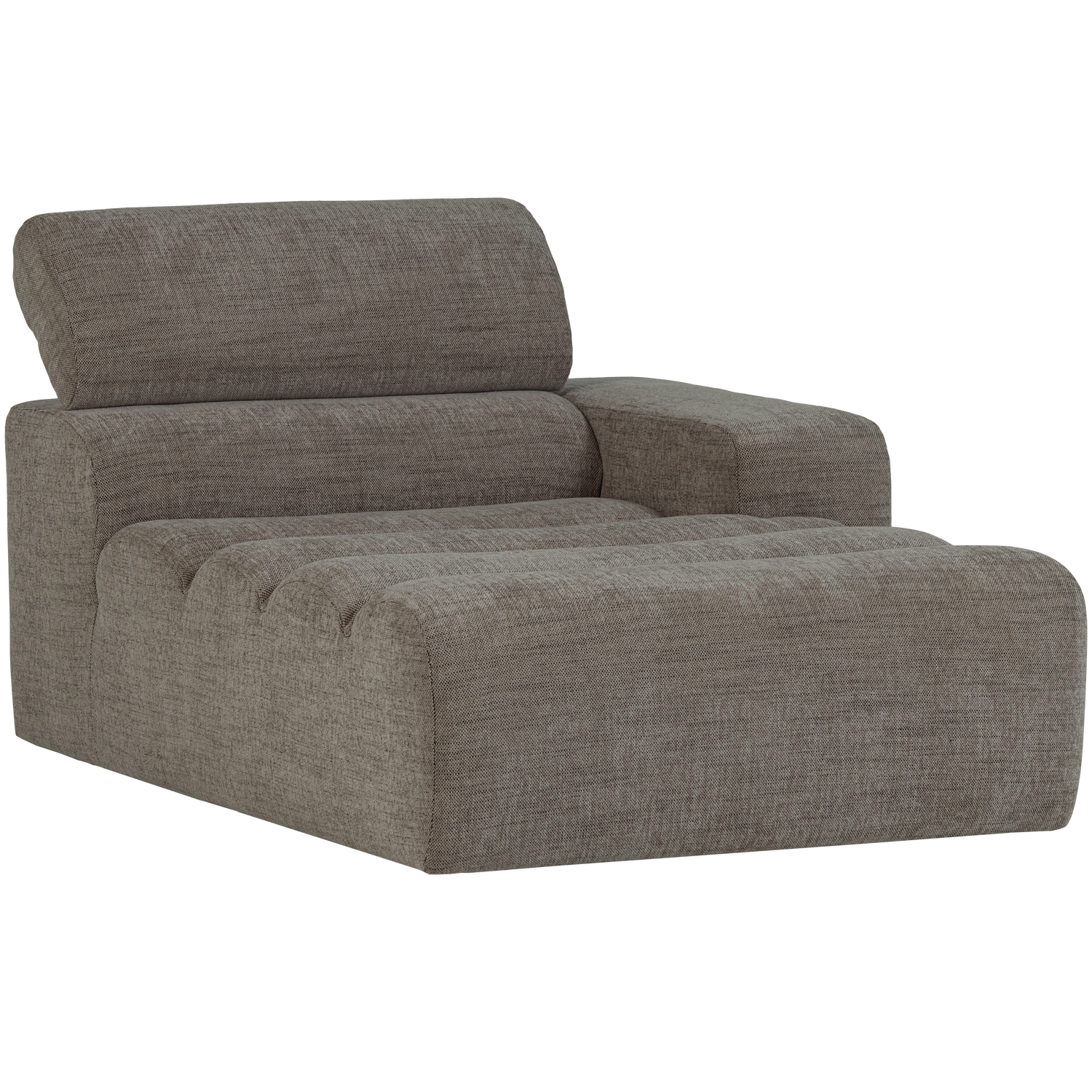 WOOOD canapea modulara NOVI CHAISE LONGUE ELEMENT | 100% Pes | Gri | 86x109x173 cm