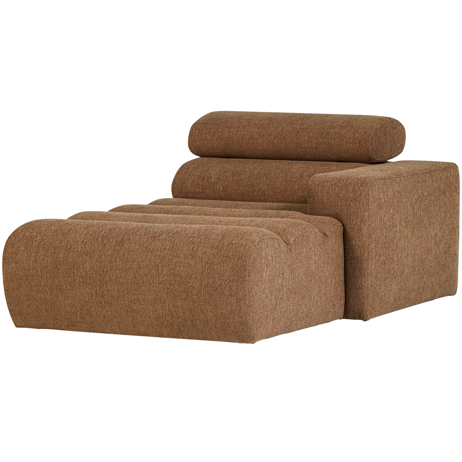 WOOOD canapea modulara NOVI CHAISE LONGUE ELEMENT | 100% Pes | Caramel | 86x109x173 cm