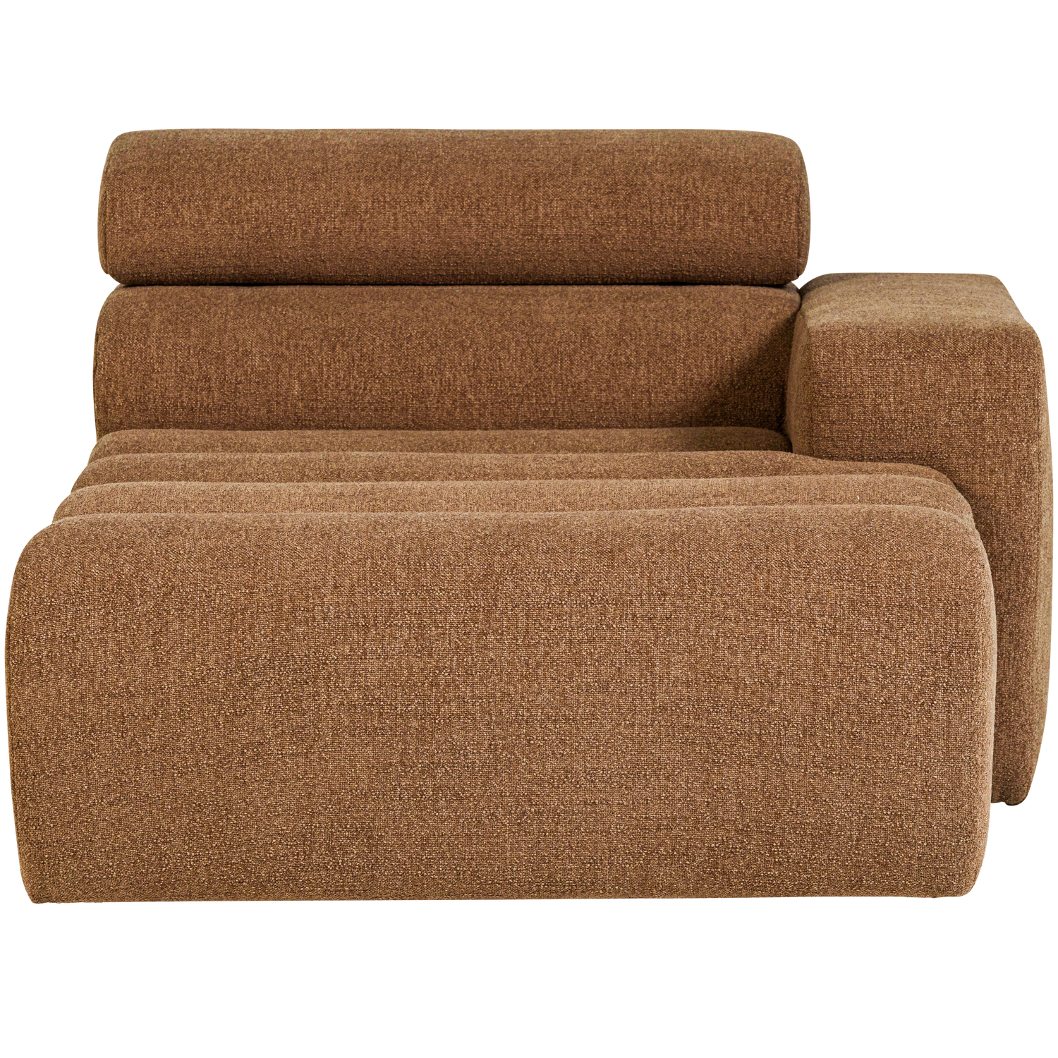 WOOOD canapea modulara NOVI CHAISE LONGUE ELEMENT | 100% Pes | Caramel | 86x109x173 cm