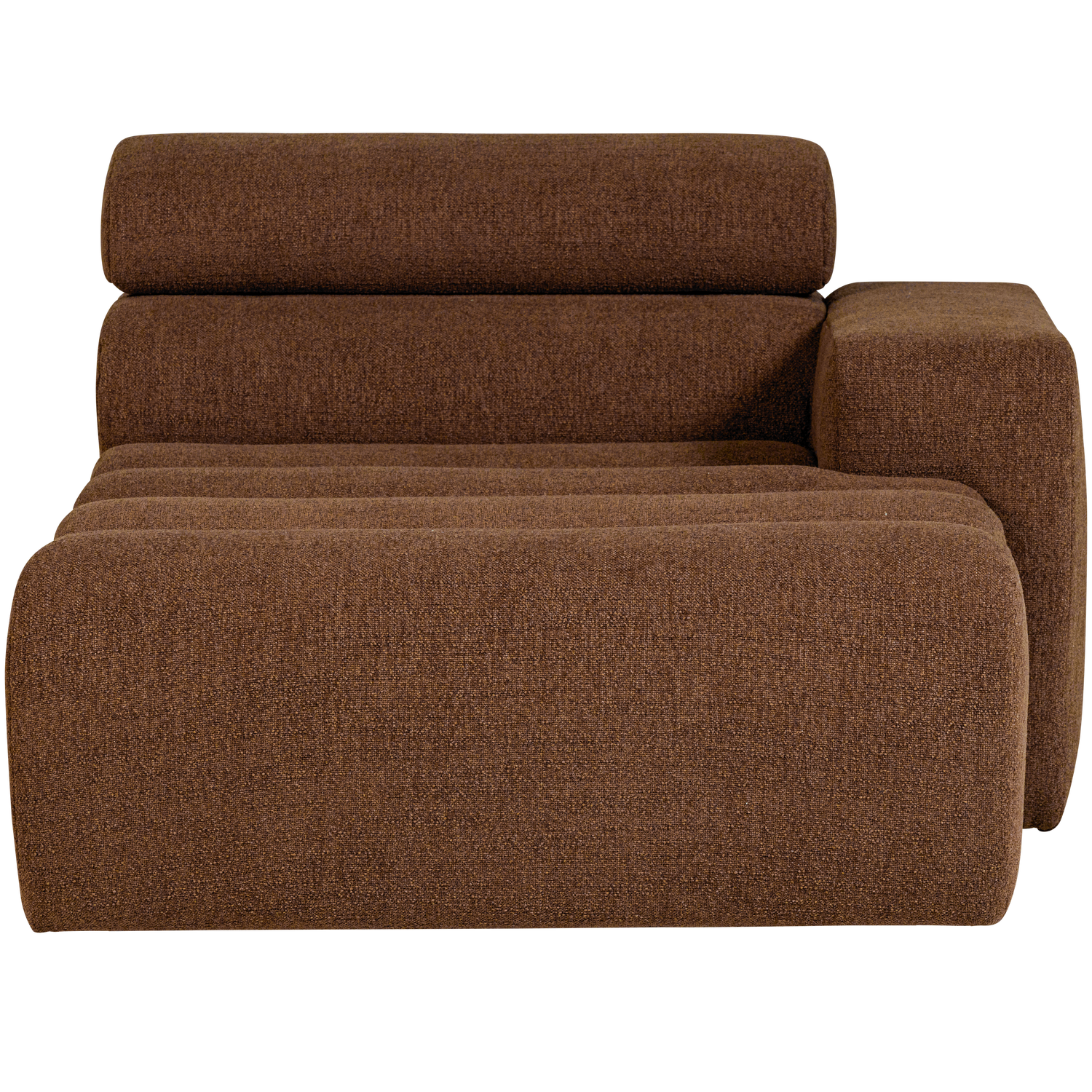 WOOOD canapea modulara NOVI CHAISE LONGUE ELEMENT | 100% Pes | Maro | 86x109x173 cm