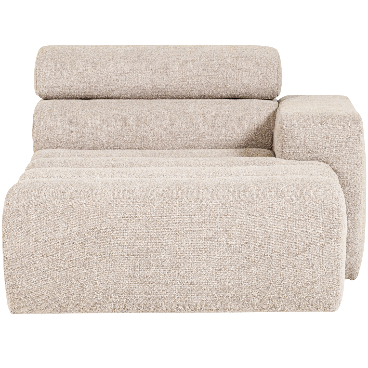 WOOOD canapea modulara NOVI CHAISE LONGUE ELEMENT | 100% Pes | Natural | 86x109x173 cm