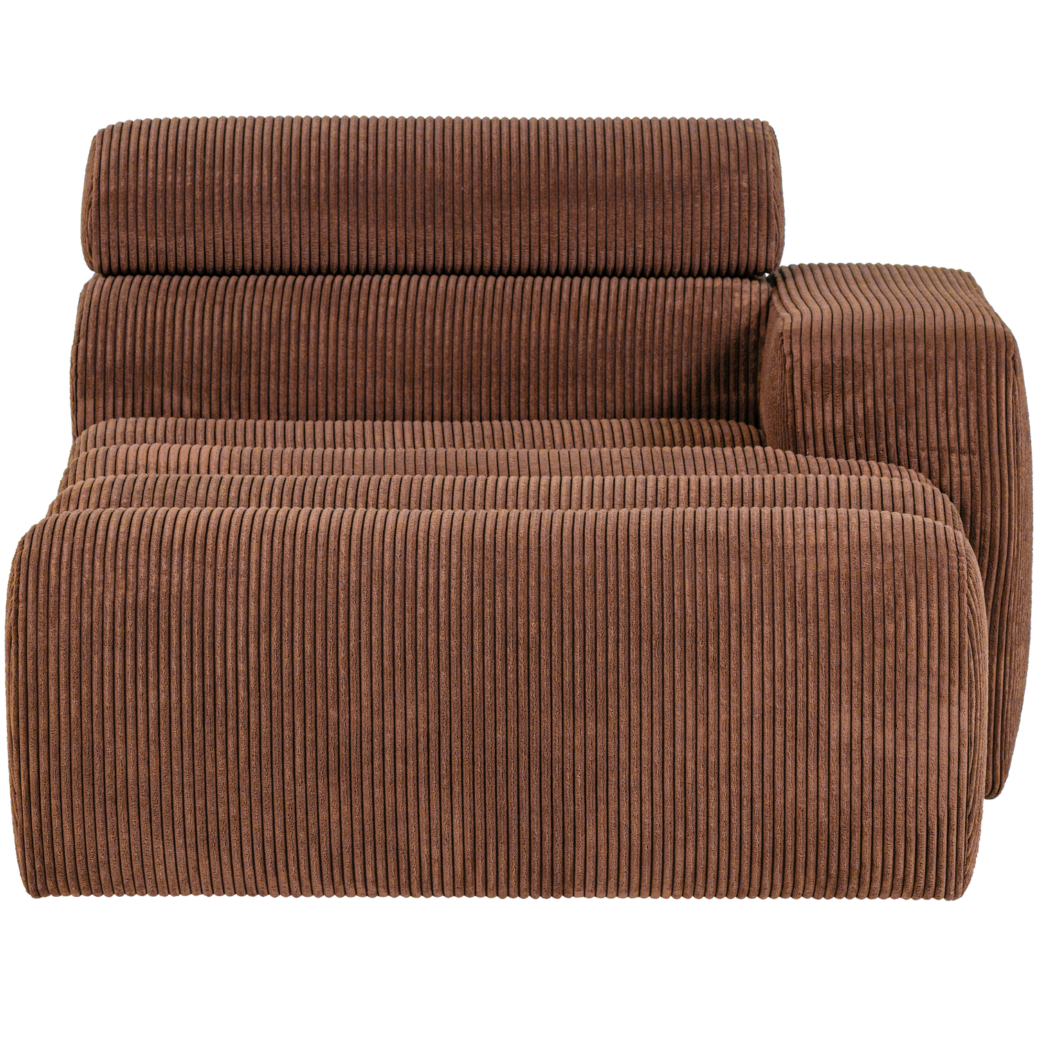 WOOOD canapea modulara NOVI CHAISE LONGUE ELEMENT | 88% Pes / 12% Pac | Terra | 86x109x173 cm