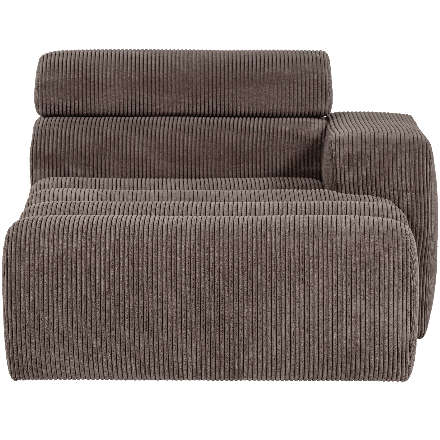WOOOD canapea modulara NOVI CHAISE LONGUE ELEMENT | 88% Pes / 12% Pac | Maro | 86x109x173 cm