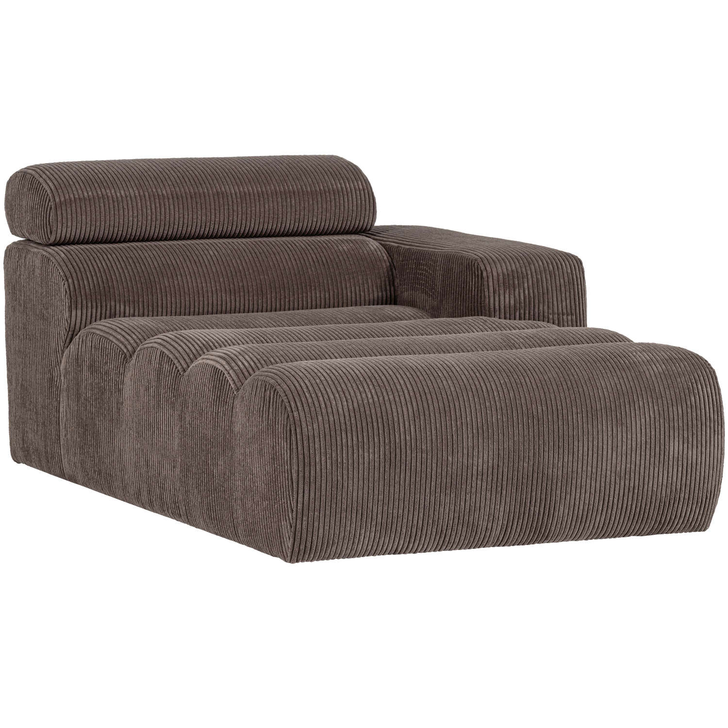 WOOOD canapea modulara NOVI CHAISE LONGUE ELEMENT | 88% Pes / 12% Pac | Maro | 86x109x173 cm