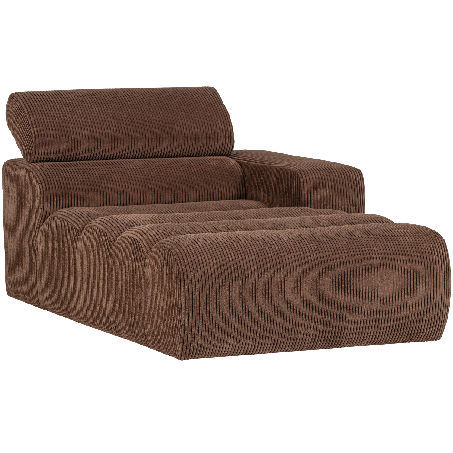 WOOOD canapea modulara NOVI CHAISE LONGUE ELEMENT | 88% Pes / 12% Pac | Maro | 86x109x173 cm