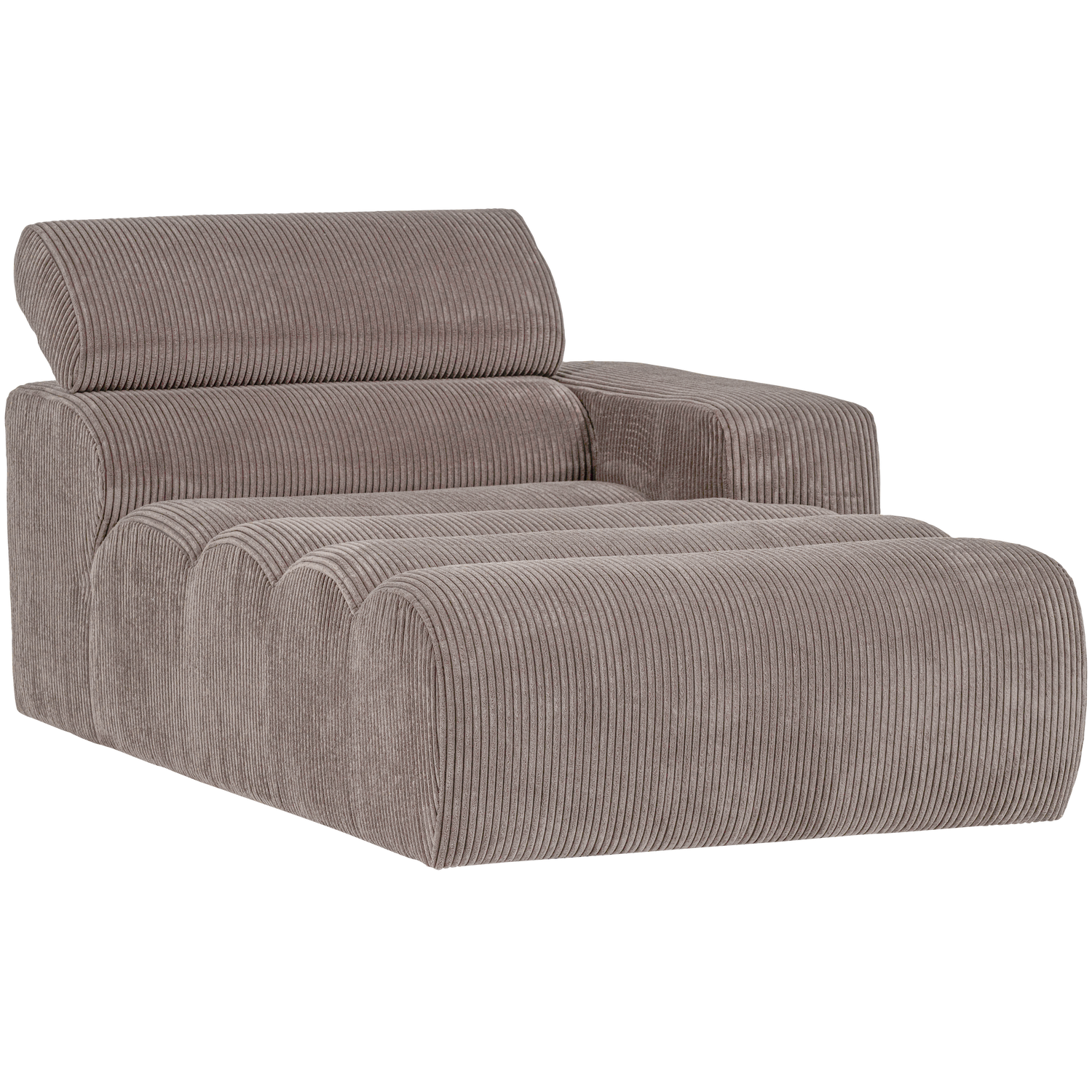 WOOOD canapea modulara NOVI CHAISE LONGUE ELEMENT | 88% Pes / 12% Pac | Nisipiu | 86x109x173 cm